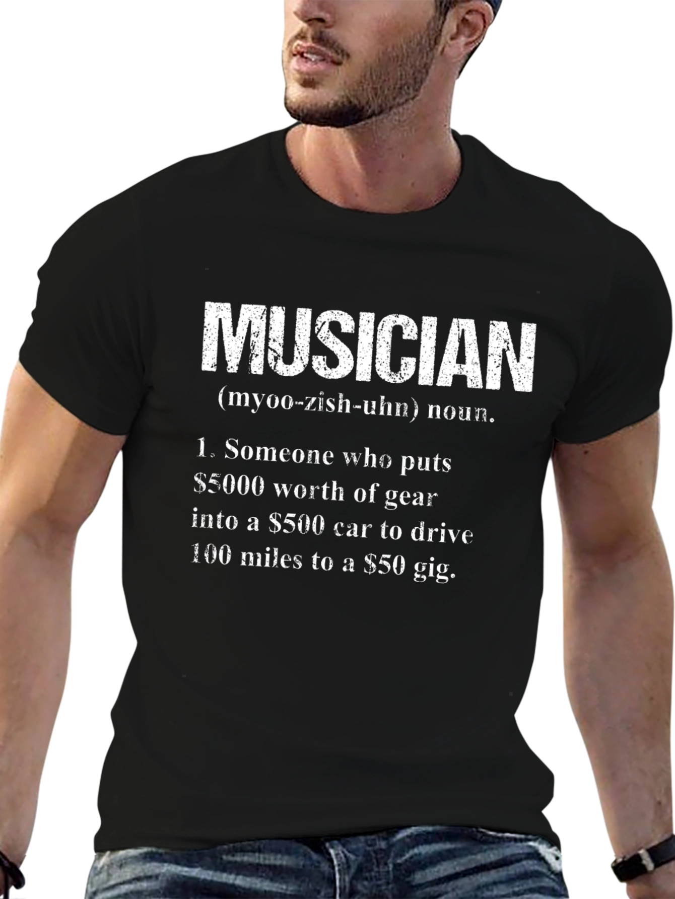 Musician Definition T-Shirt - Humorous Music Lover Tee