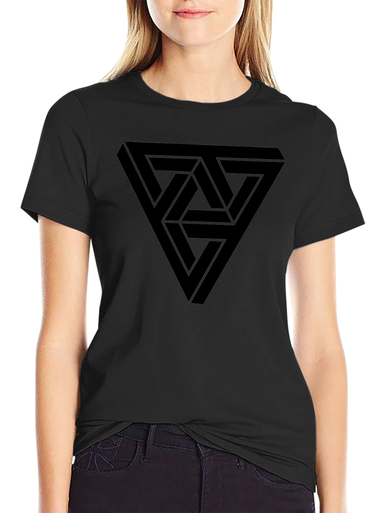 Impossible Triangle Mens Black T-Shirt