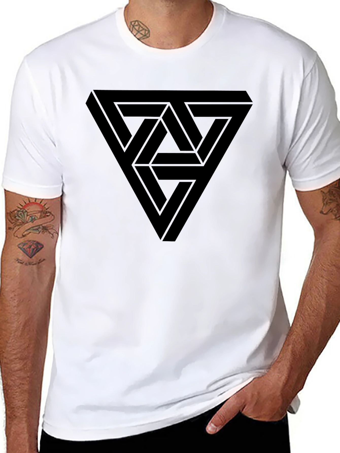 Impossible Triangle Mens Black T-Shirt