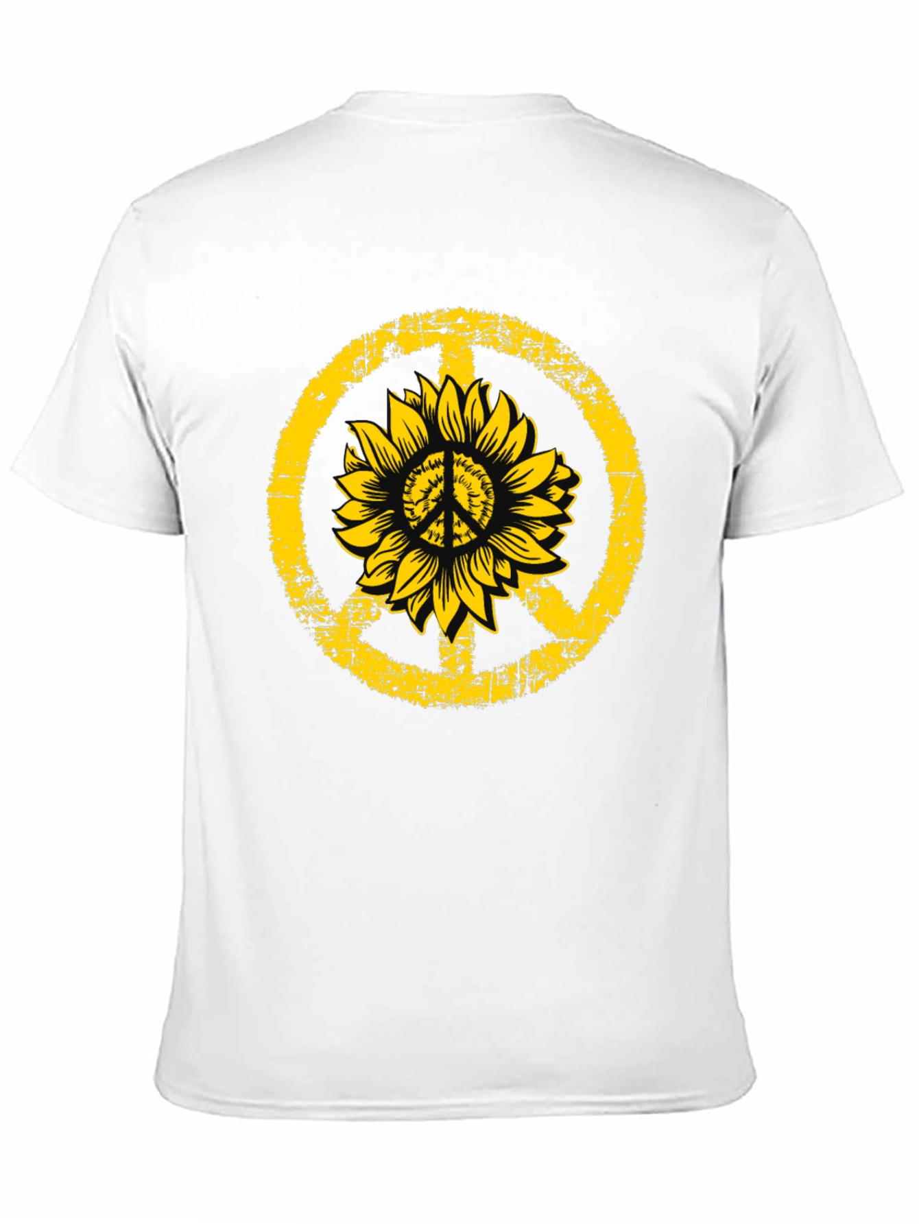 Sunflower Peace Sign Graphic Tee