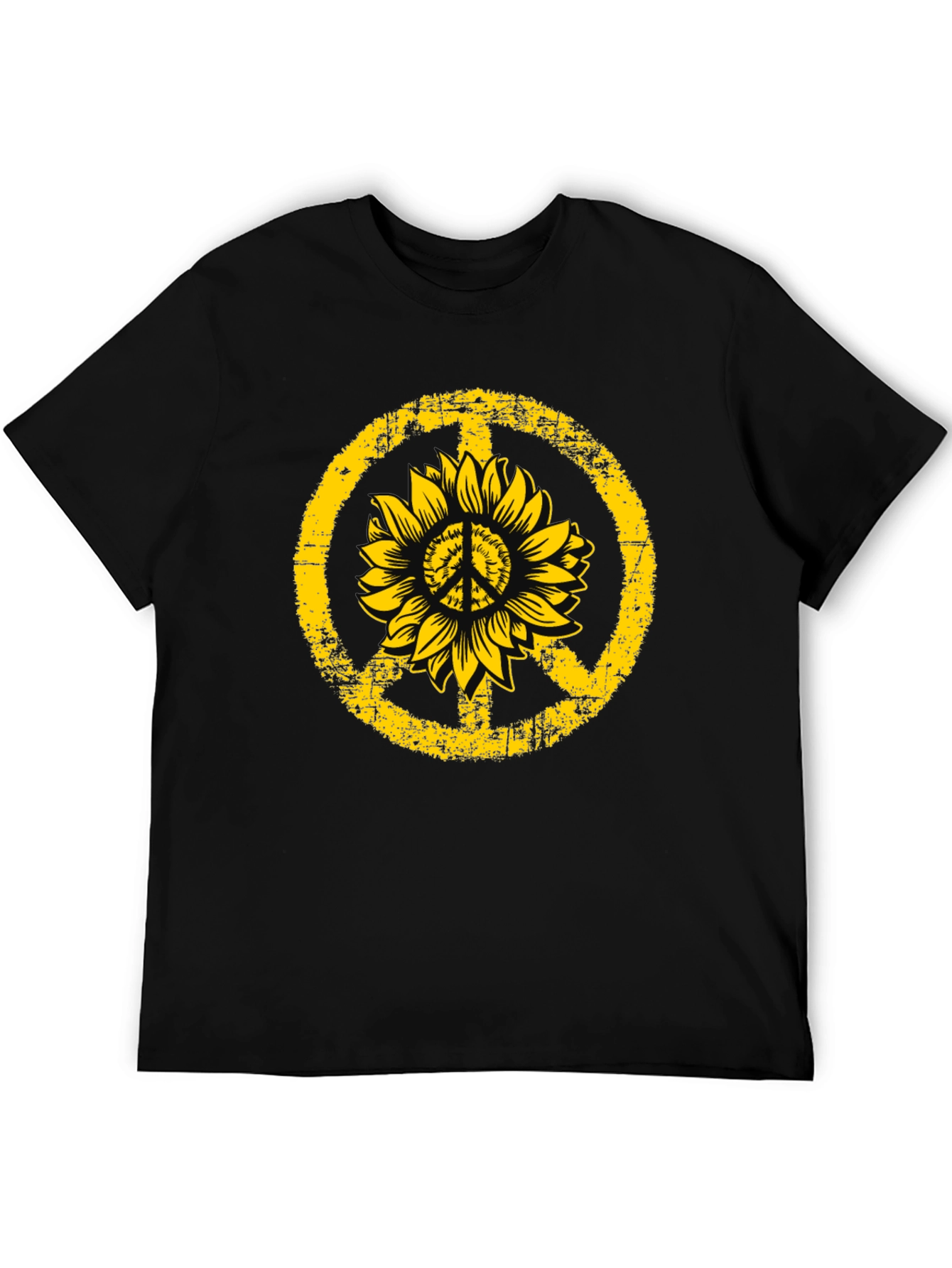 Sunflower Peace Sign Graphic Tee