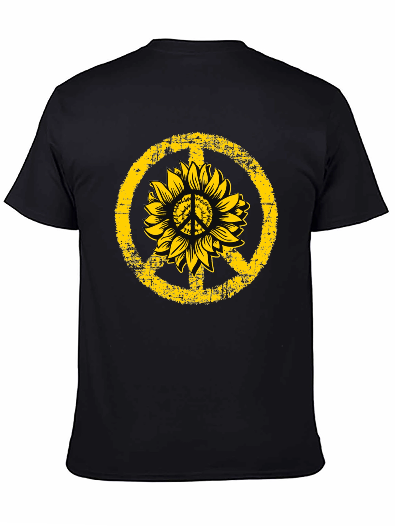 Sunflower Peace Sign Graphic Tee