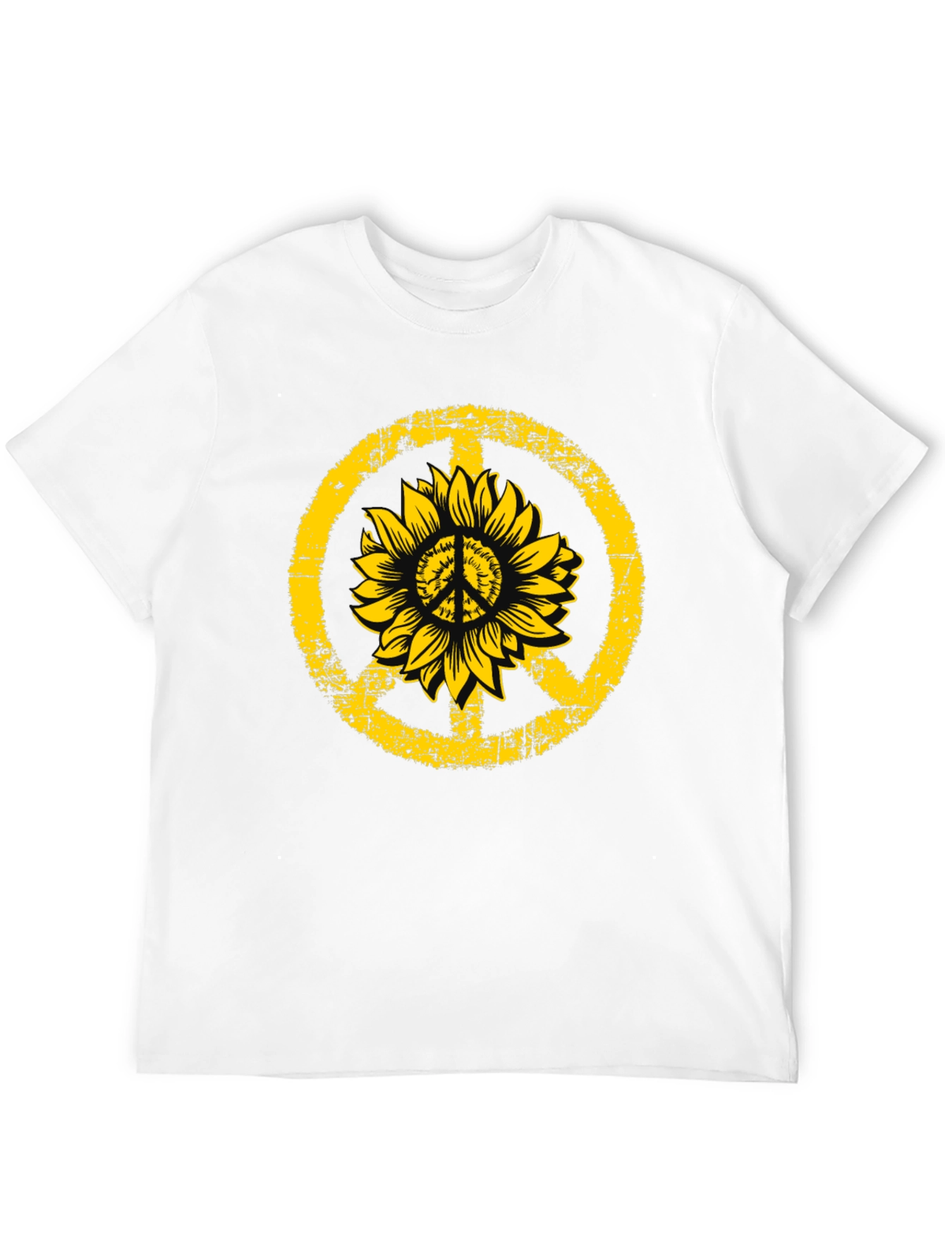 Sunflower Peace Sign Graphic Tee