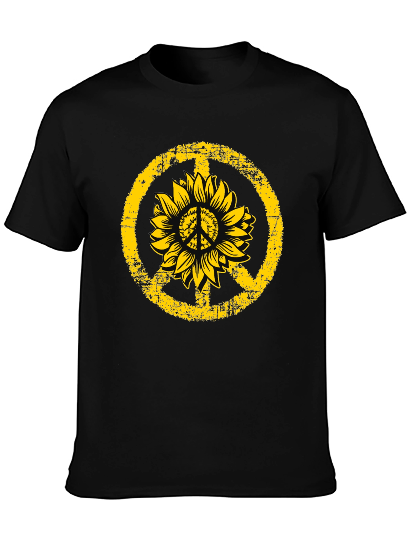 Sunflower Peace Sign Graphic Tee