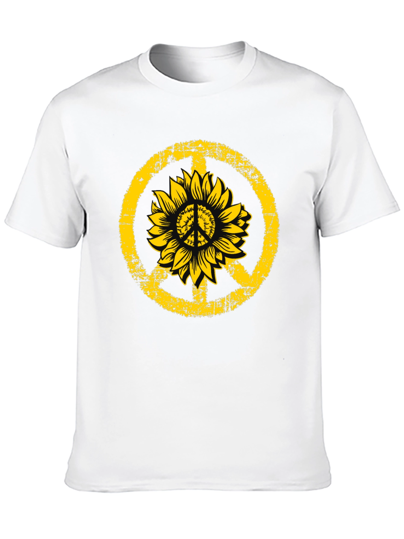 Sunflower Peace Sign Graphic Tee