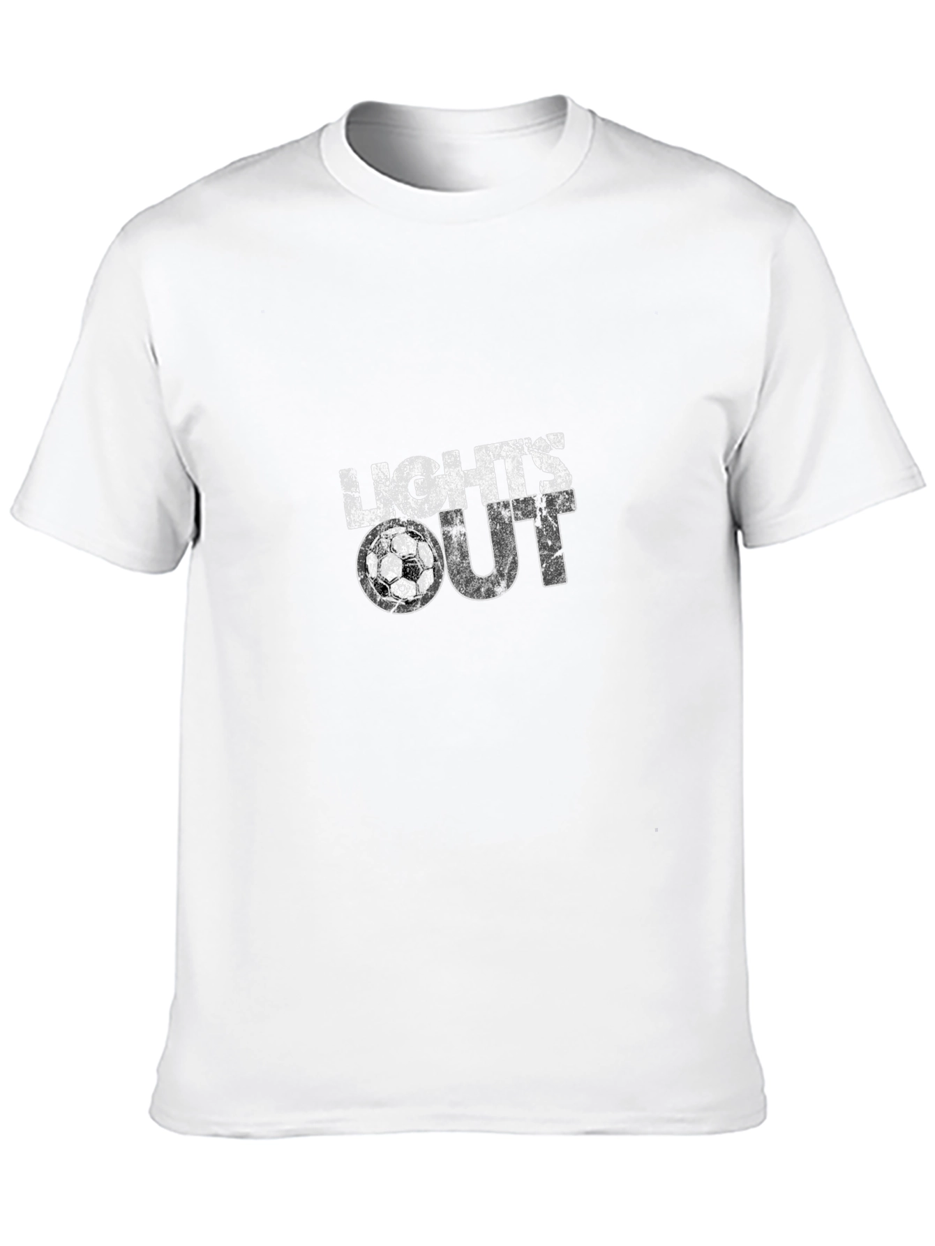 Lights Out Soccer Graphic Tee - Stylish Black T-Shirt