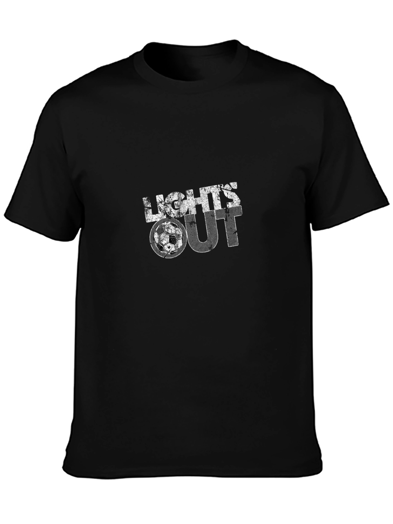 Lights Out Soccer Graphic Tee - Stylish Black T-Shirt