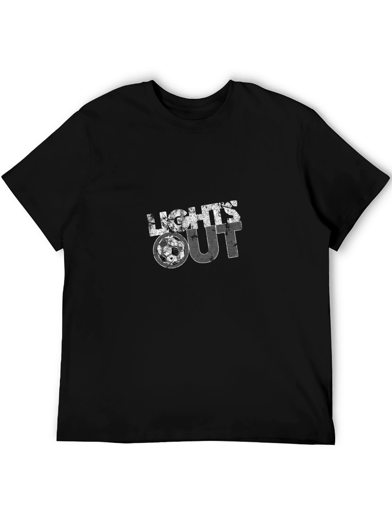 Lights Out Soccer Graphic Tee - Stylish Black T-Shirt