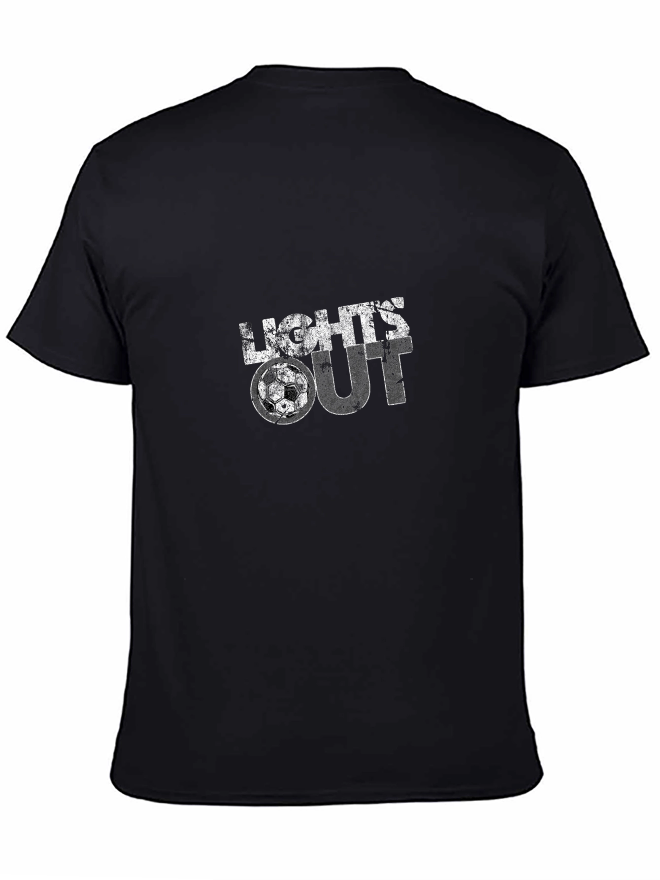 Lights Out Soccer Graphic Tee - Stylish Black T-Shirt