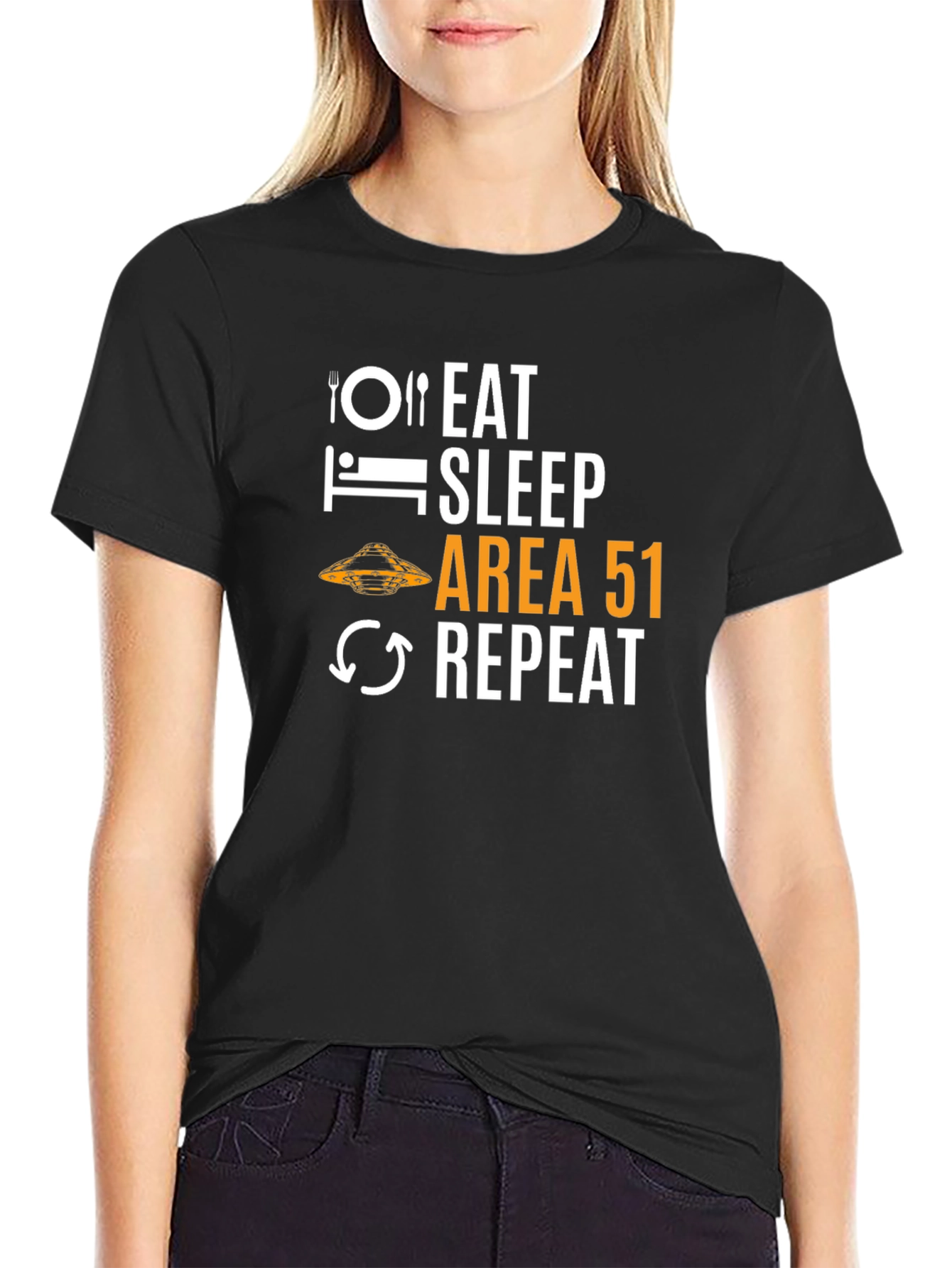 Eat Sleep Area 51 Repeat T-Shirt