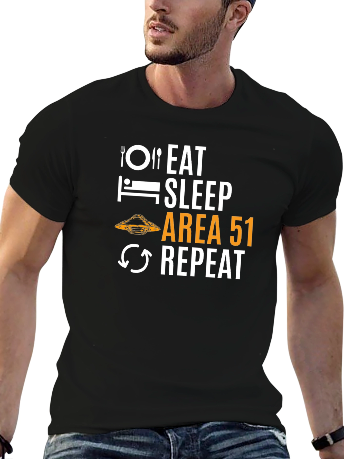 Eat Sleep Area 51 Repeat T-Shirt