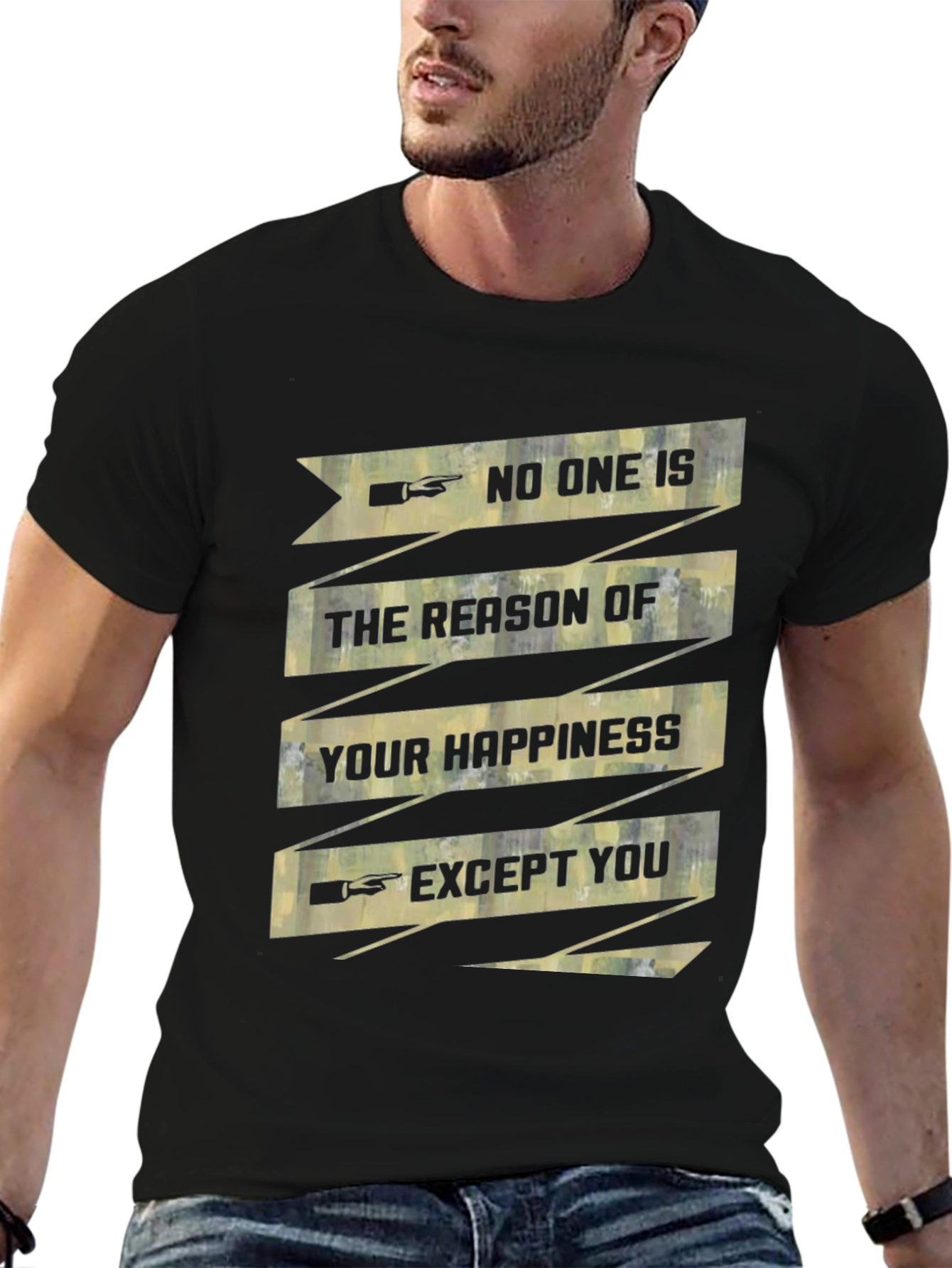 Inspirational Graphic Tee - Your Happiness