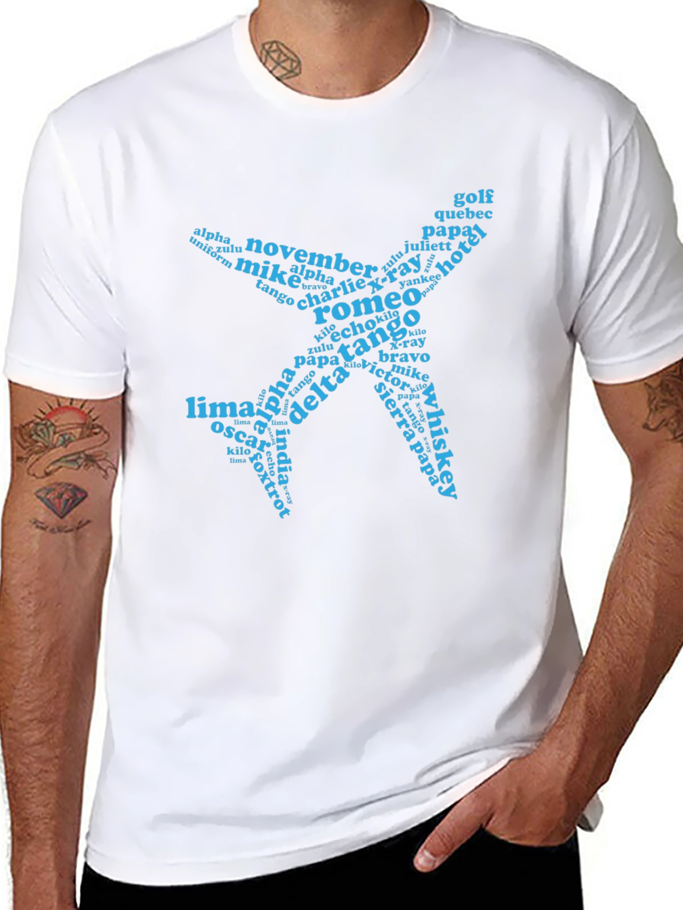 Pilot Alphabet Airplane T-Shirt
