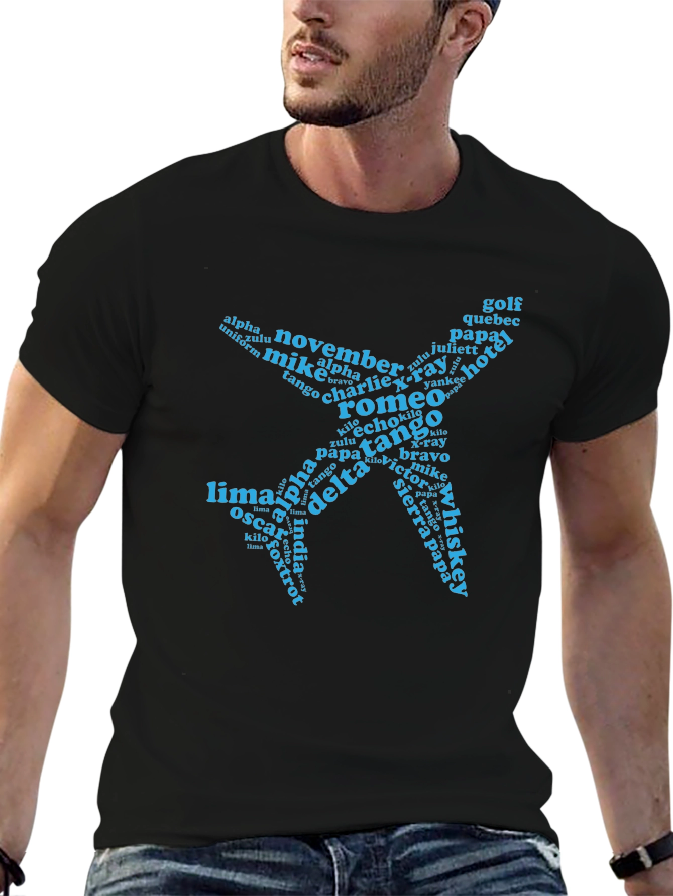 Pilot Alphabet Airplane T-Shirt