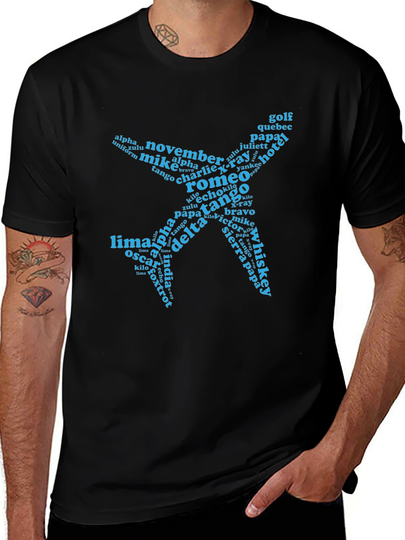 Pilot Alphabet Airplane T-Shirt