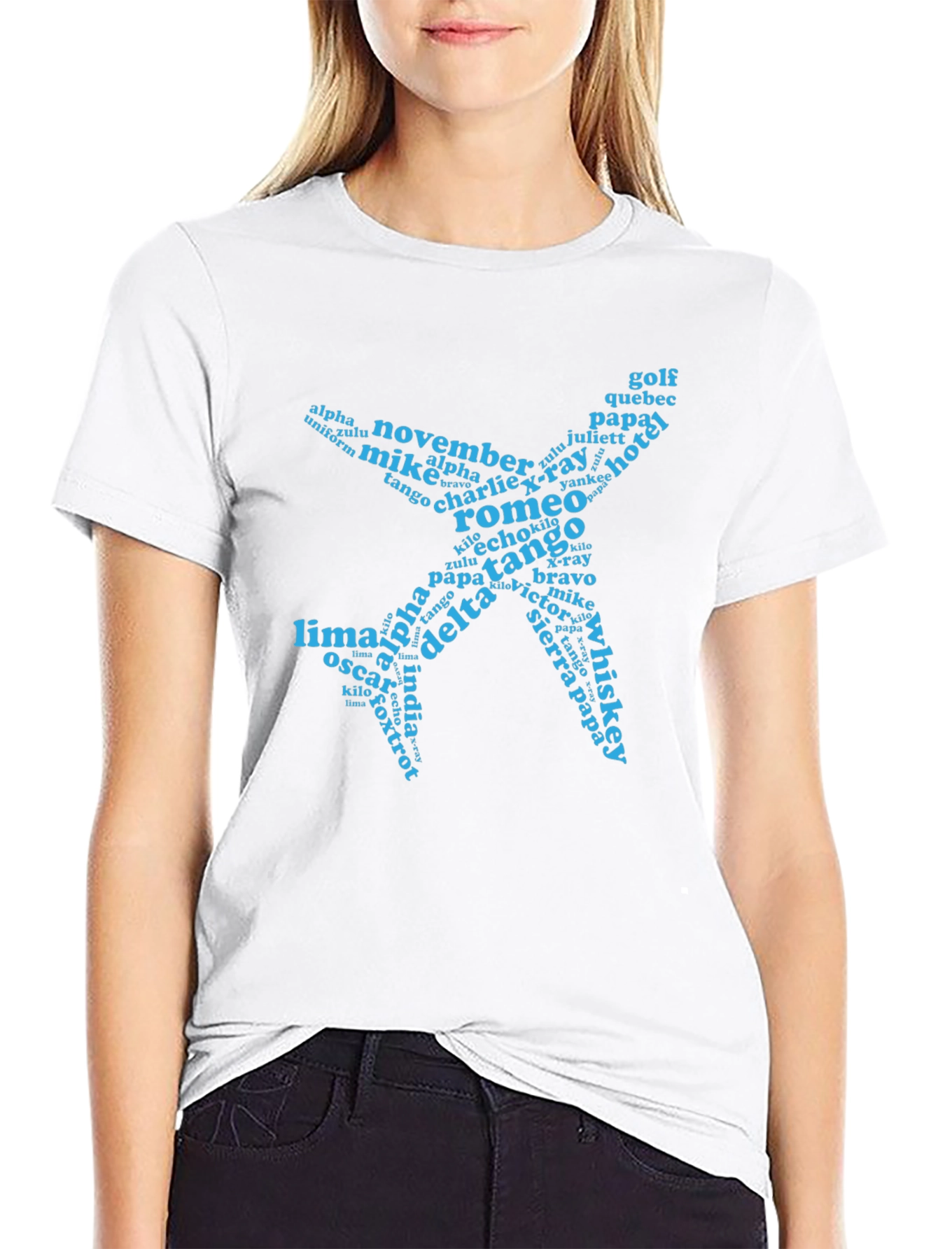 Pilot Alphabet Airplane T-Shirt
