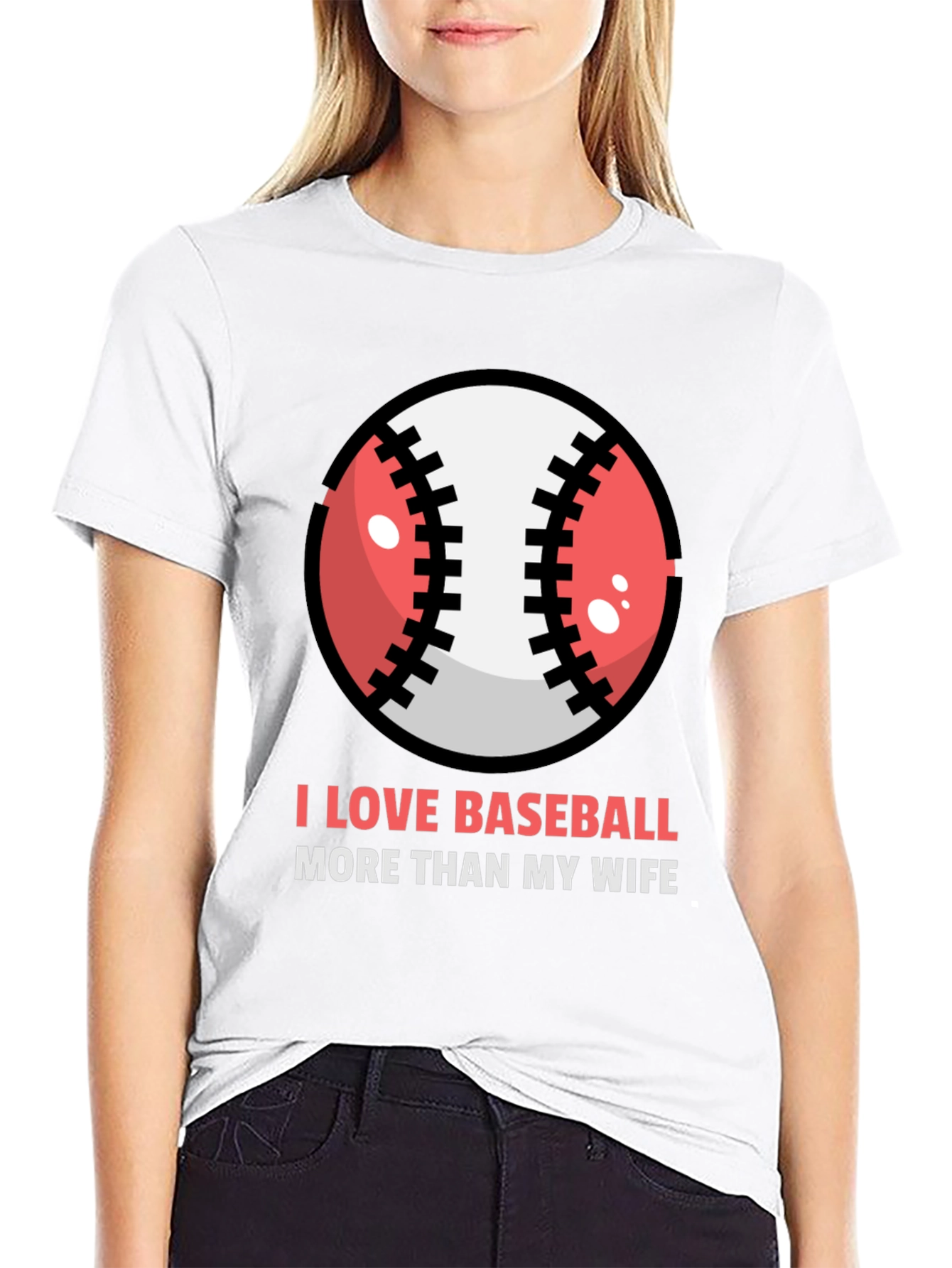 I Love Baseball T-Shirt - Funny Sports Tee