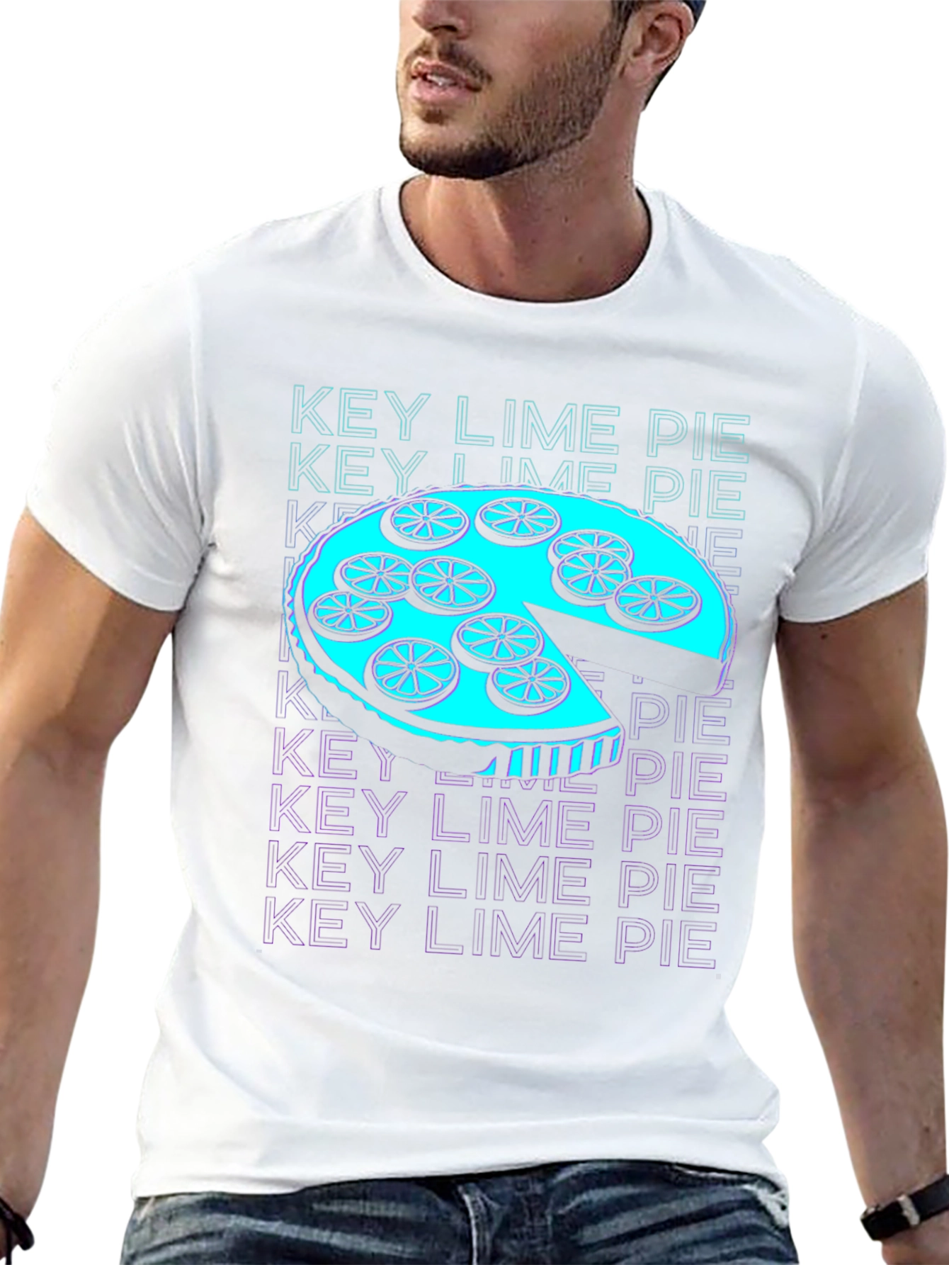 Key Lime Pie Graphic Tee - Fun Foodie T-Shirt