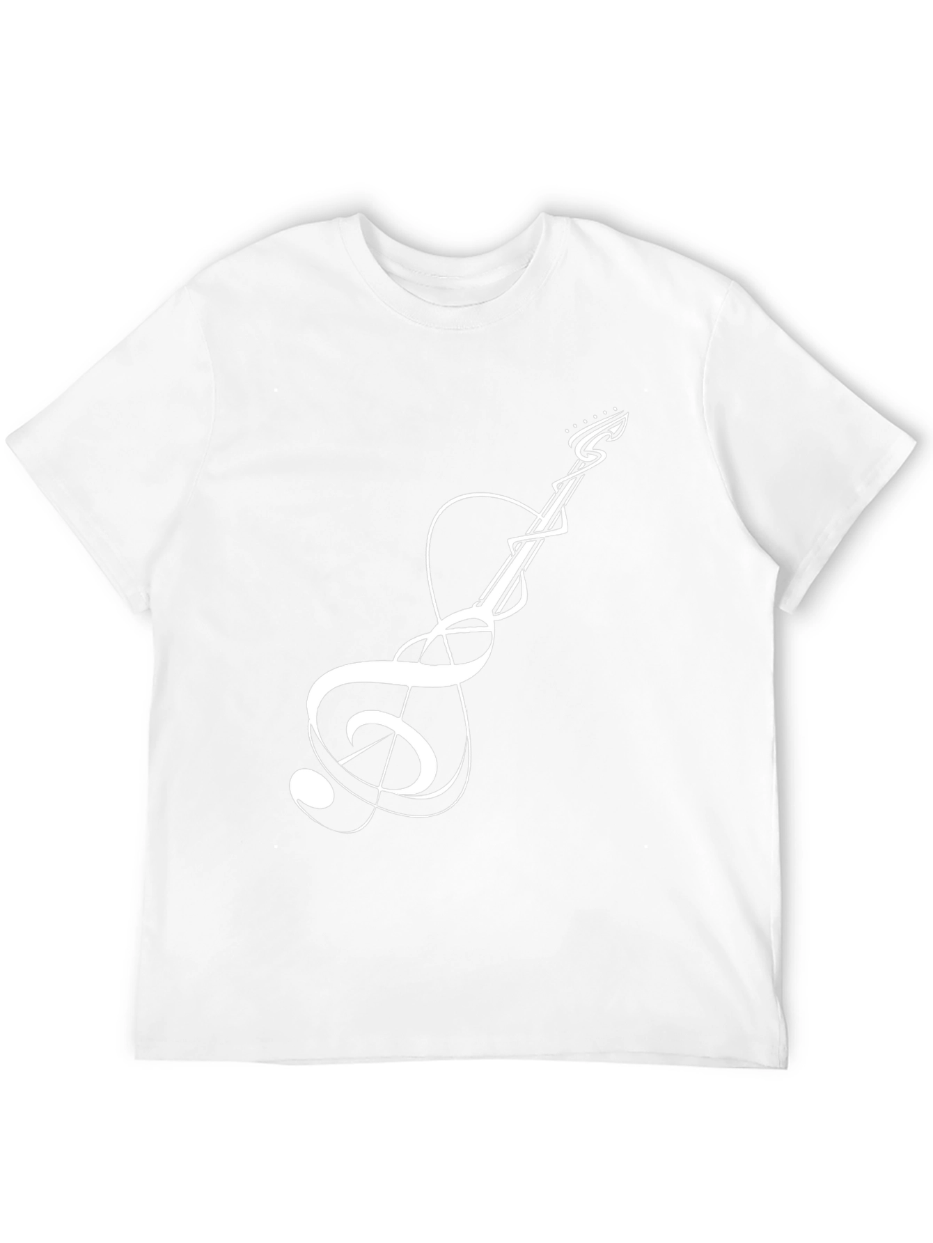 Guitar Music Note Graphic Tee