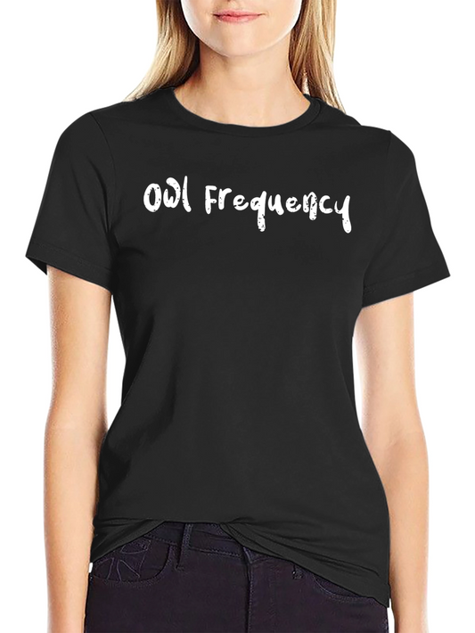 Owl Frequency Black T-Shirt