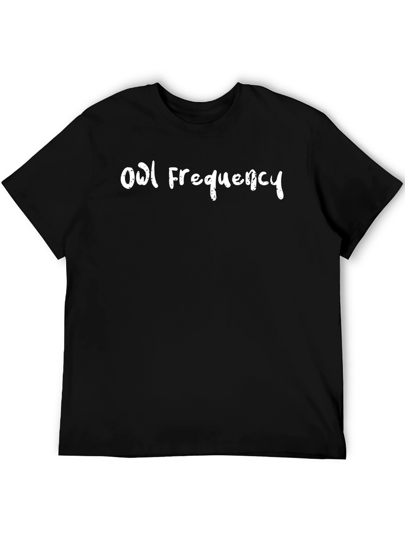 Owl Frequency Black T-Shirt