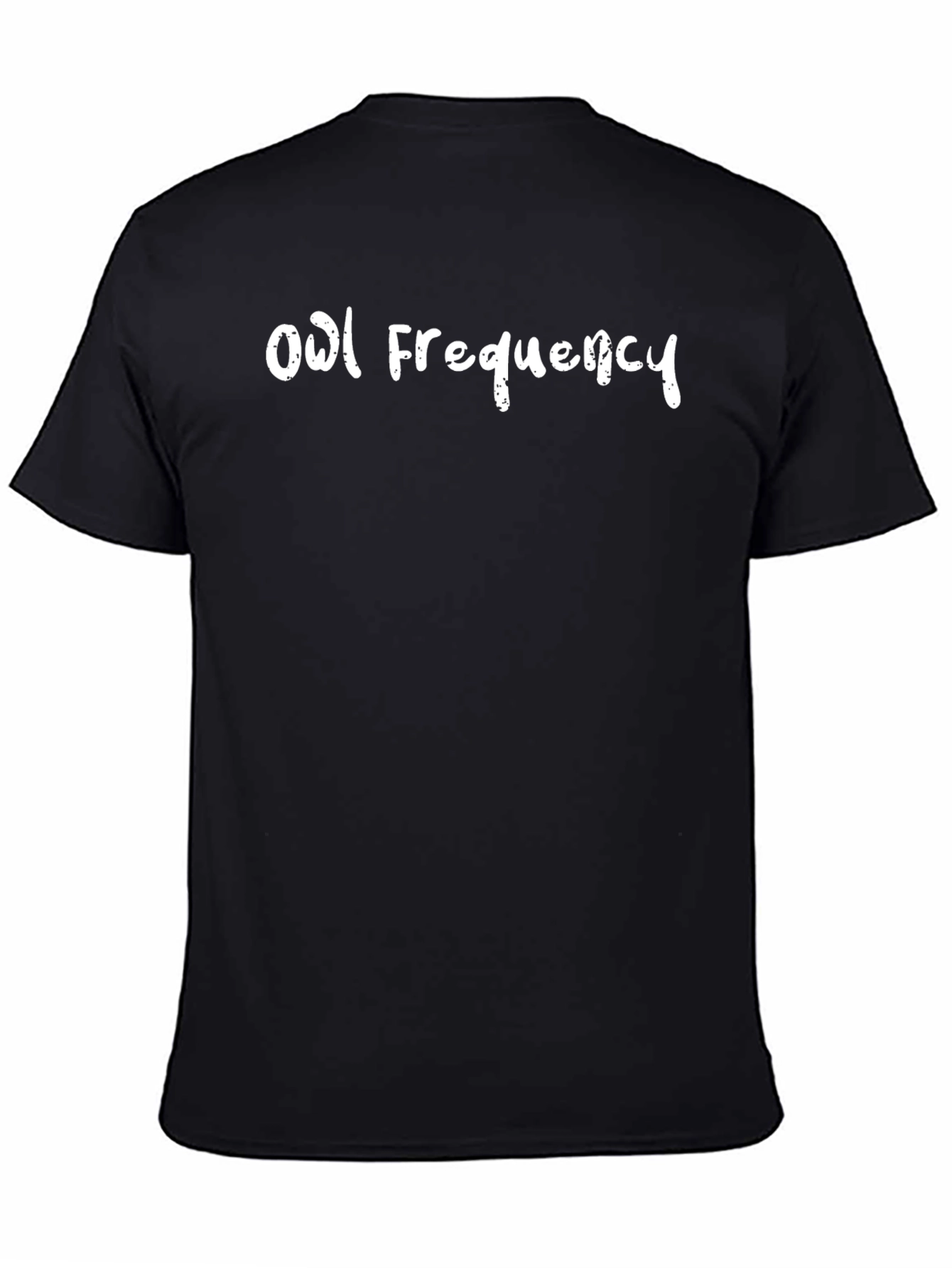 Owl Frequency Black T-Shirt