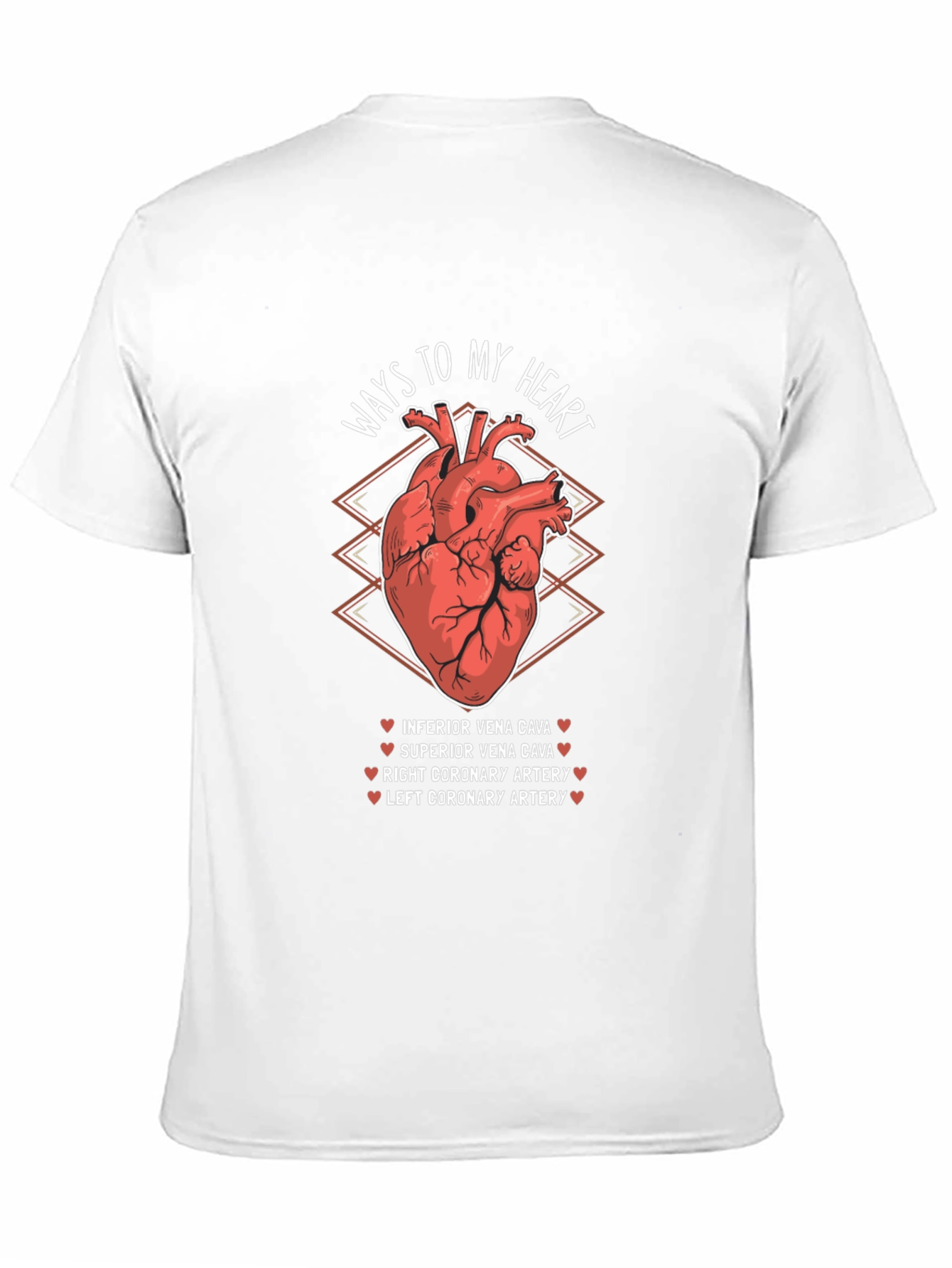 Ways to My Heart Anatomy T-Shirt - Black