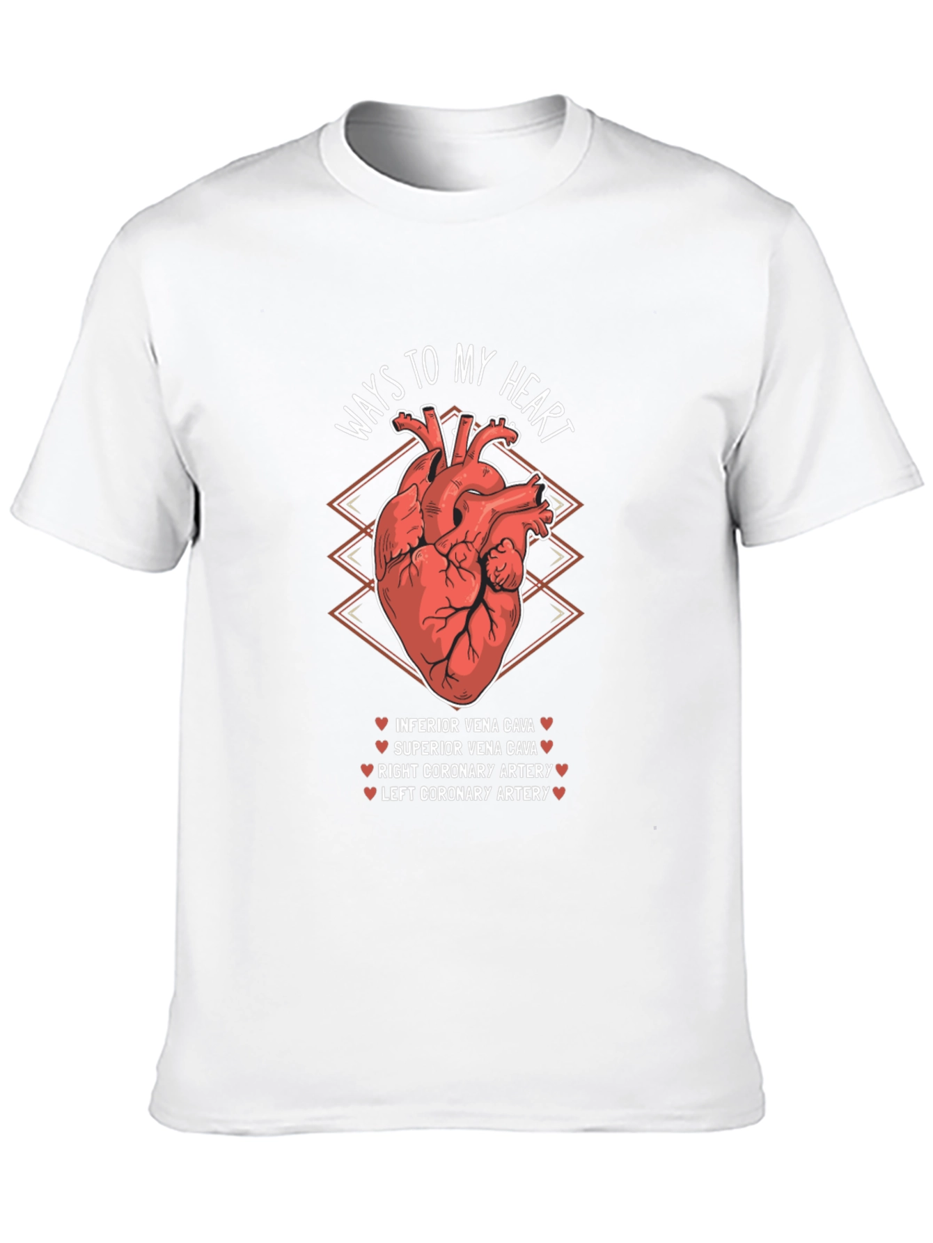 Ways to My Heart Anatomy T-Shirt - Black