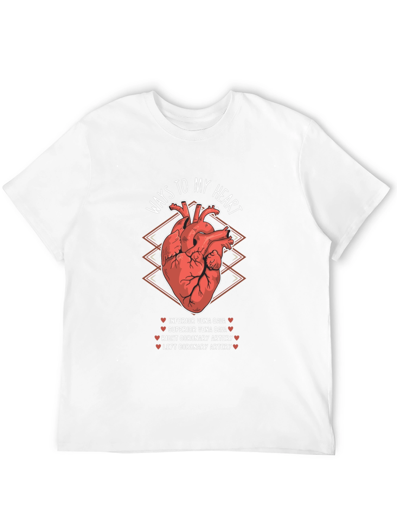 Ways to My Heart Anatomy T-Shirt - Black