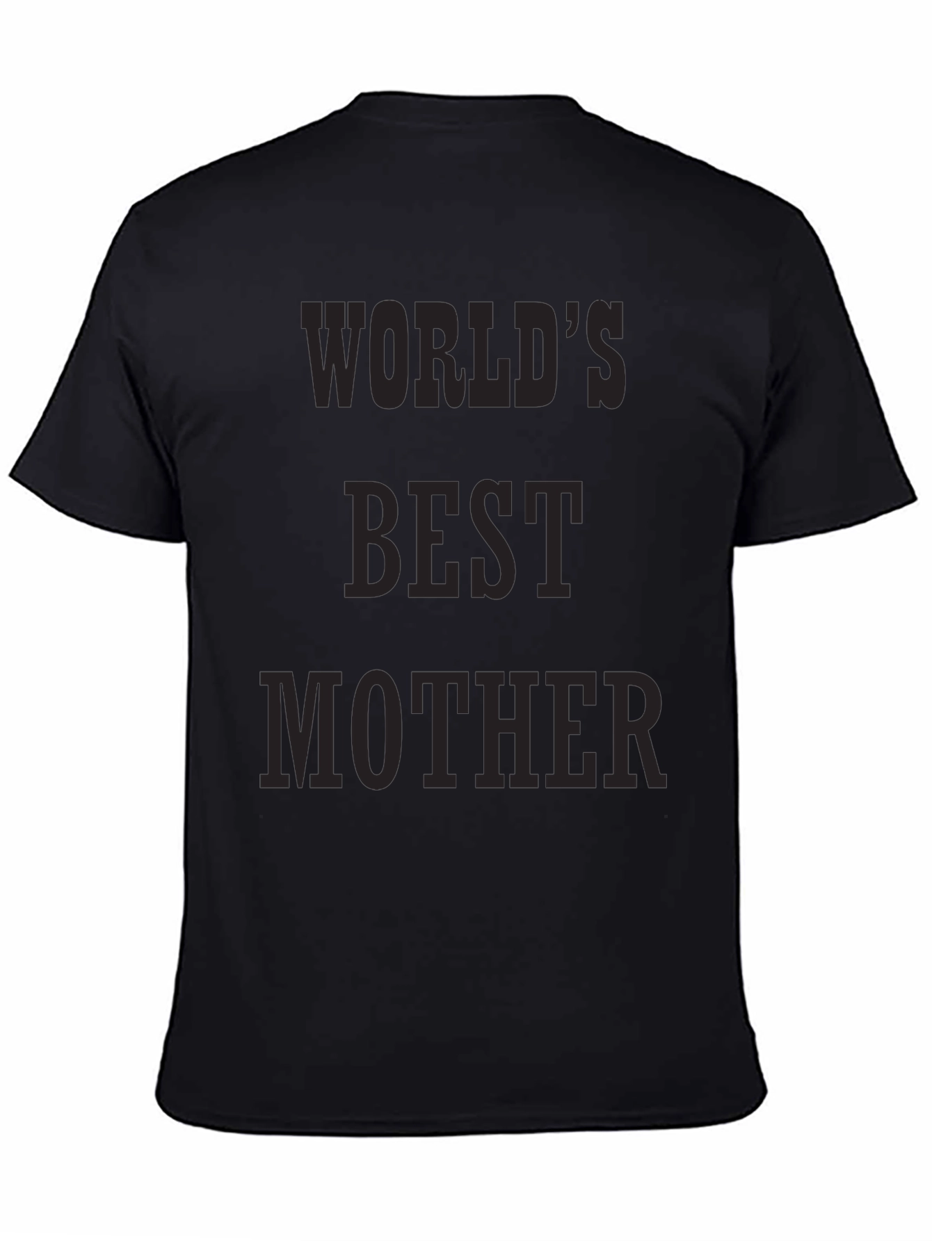Worlds Best Mother Graphic Tee - Black