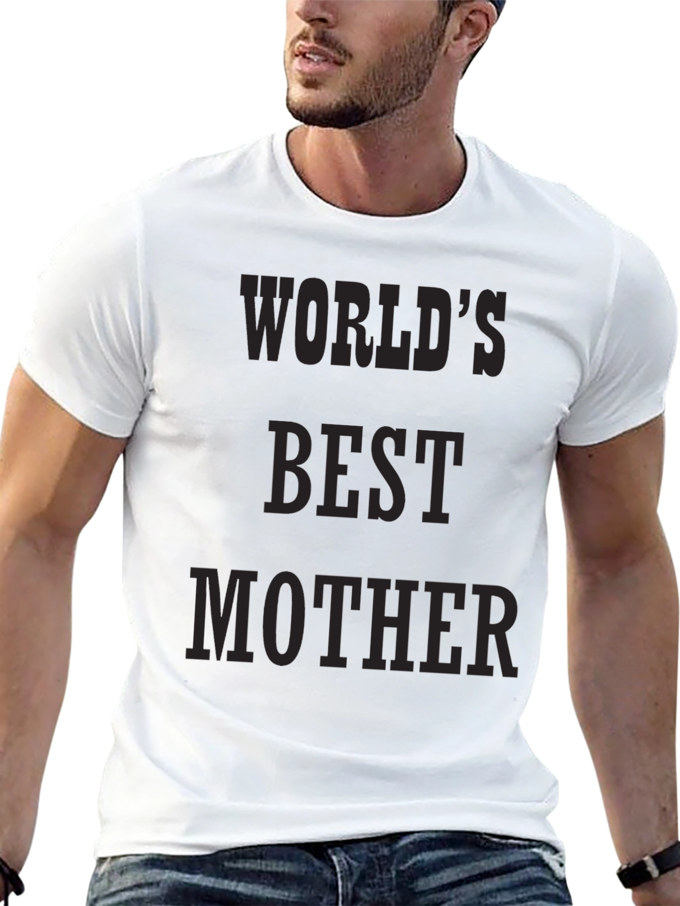Worlds Best Mother Graphic Tee - Black