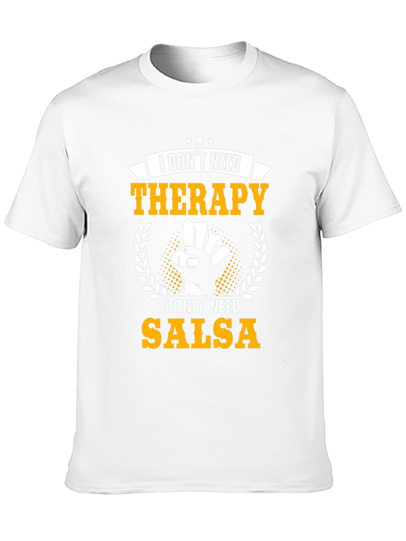 Salsa Therapy Graphic Tee - Black Cotton T-Shirt