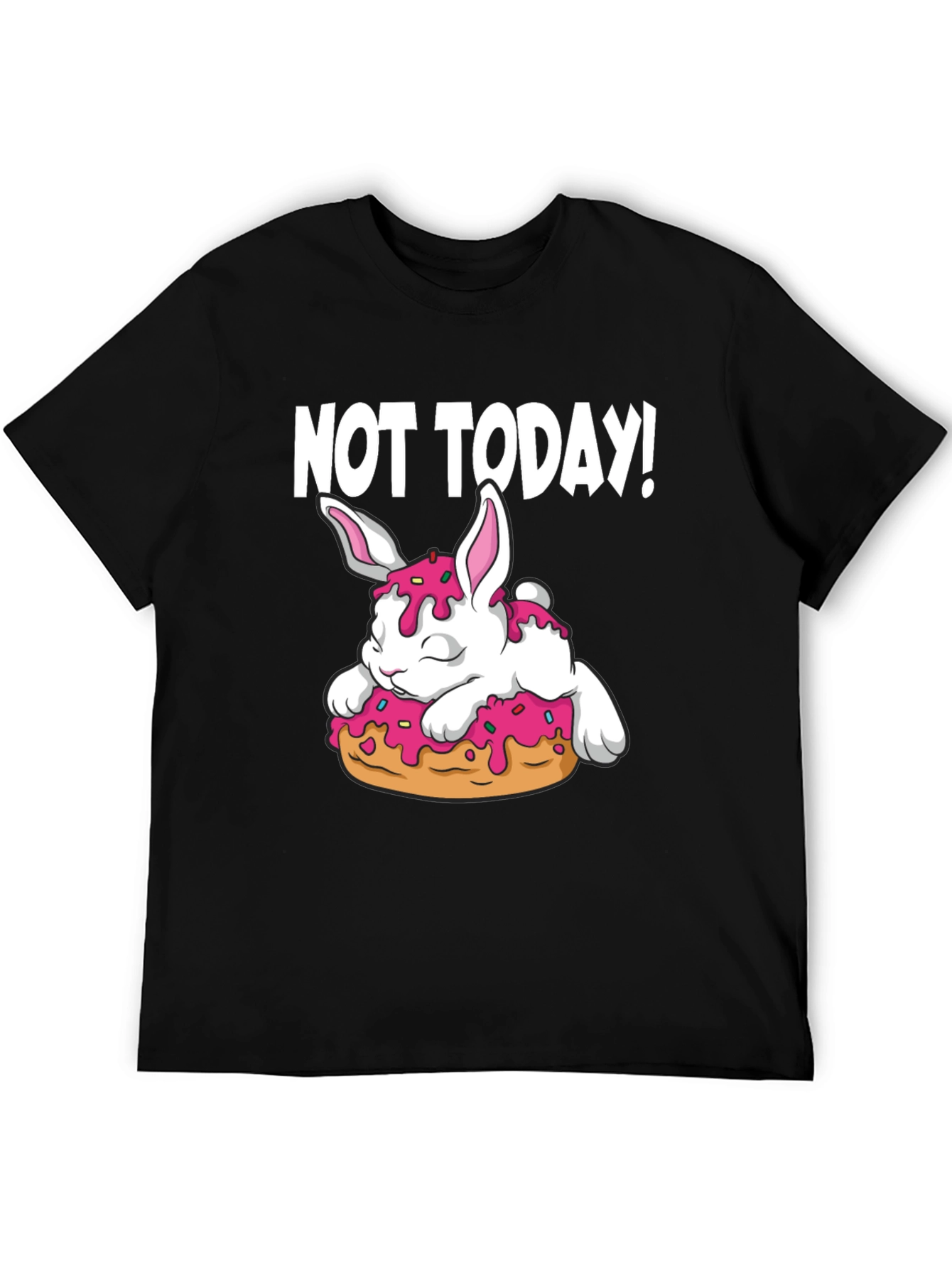 Not Today! Bunny on Donut Graphic Tee
