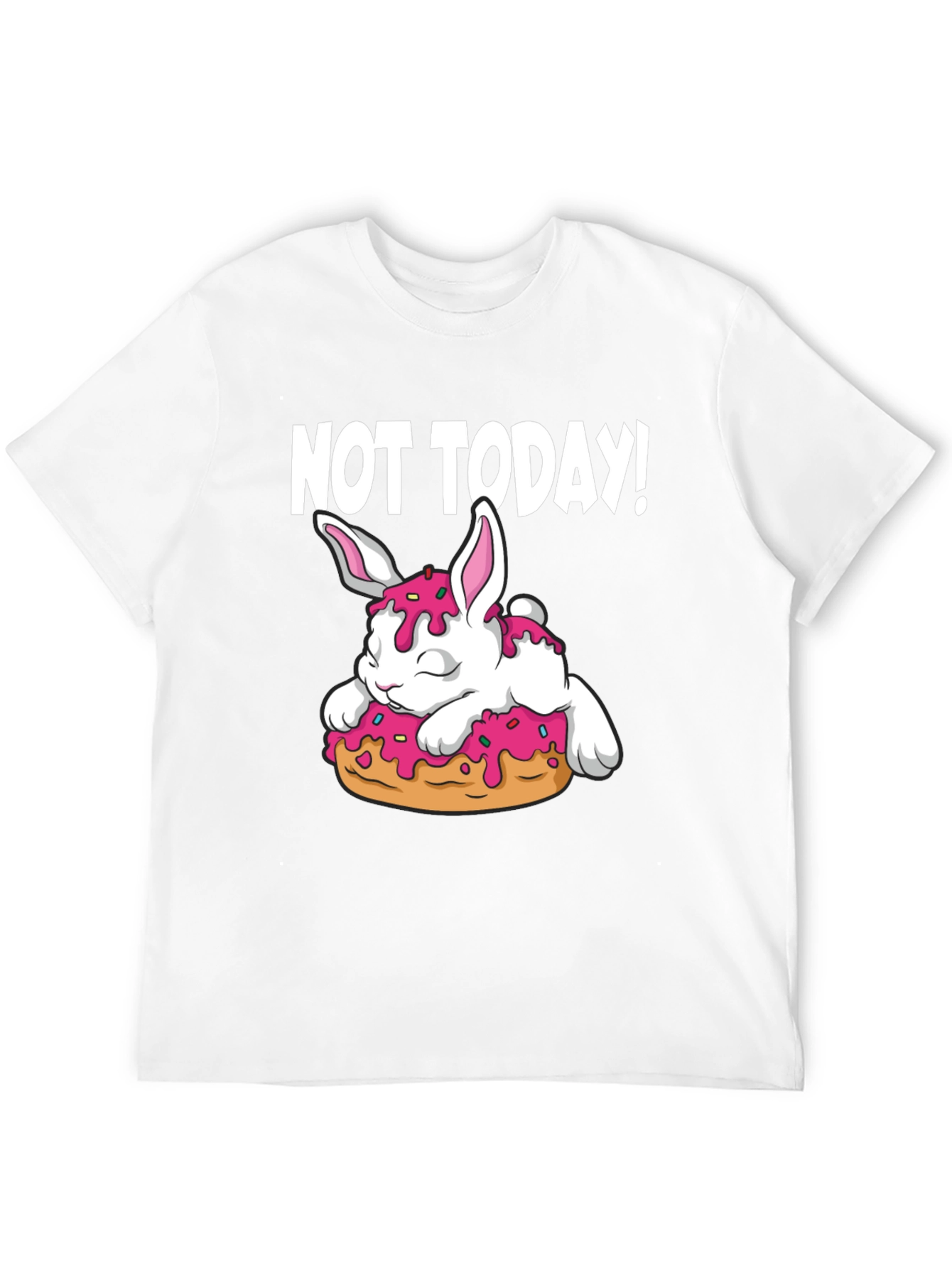 Not Today! Bunny on Donut Graphic Tee