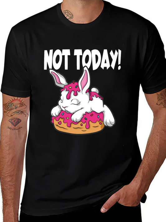Not Today! Bunny on Donut Graphic Tee