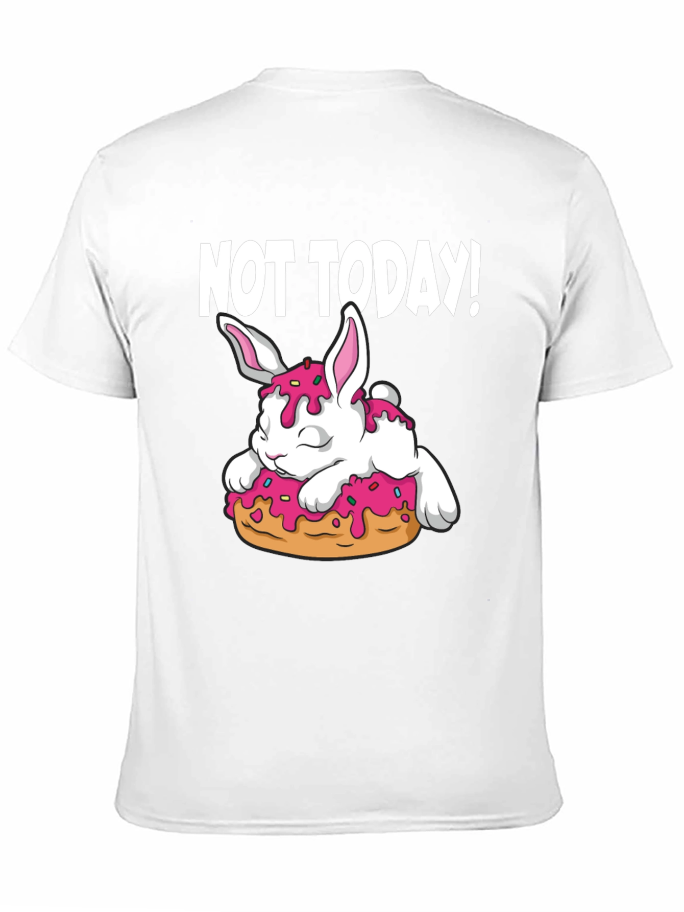 Not Today! Bunny on Donut Graphic Tee