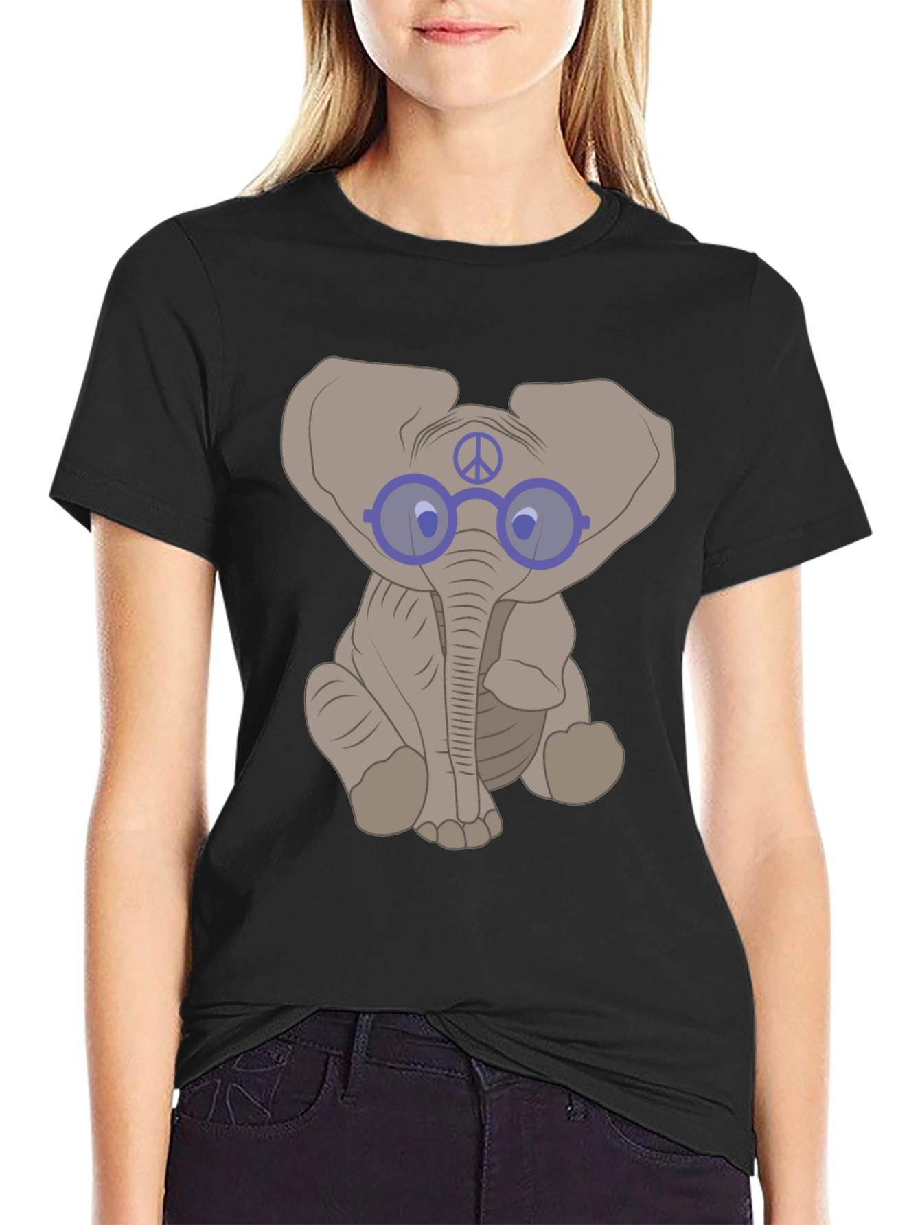 Elephant Peace Sign T-Shirt