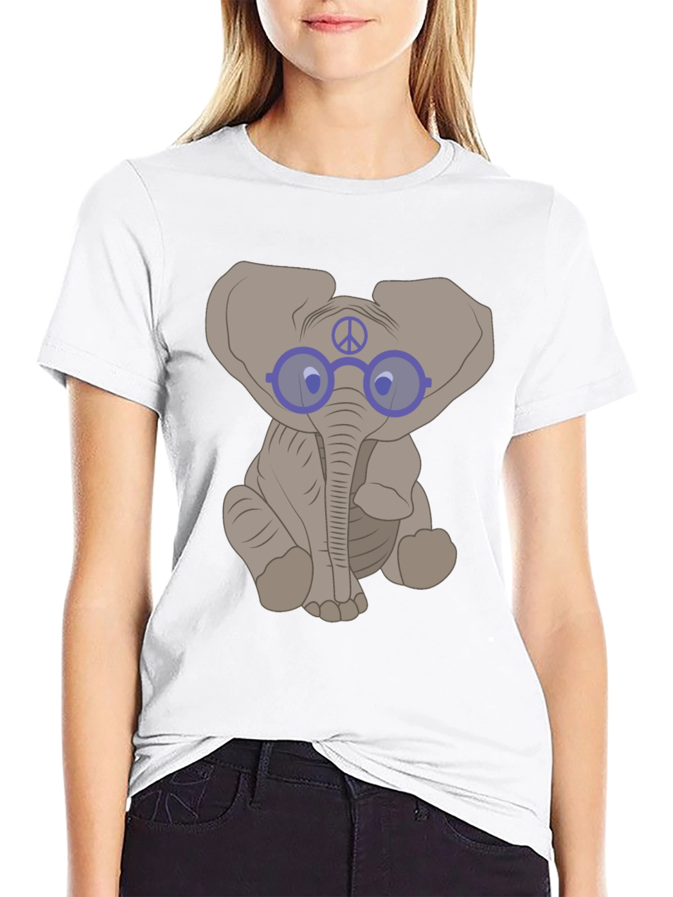 Elephant Peace Sign T-Shirt