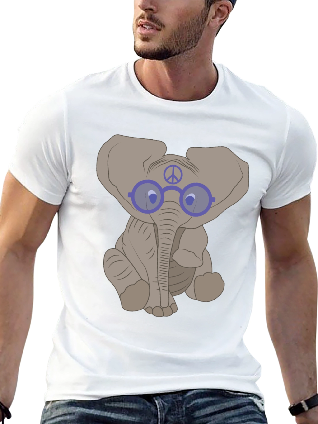 Elephant Peace Sign T-Shirt