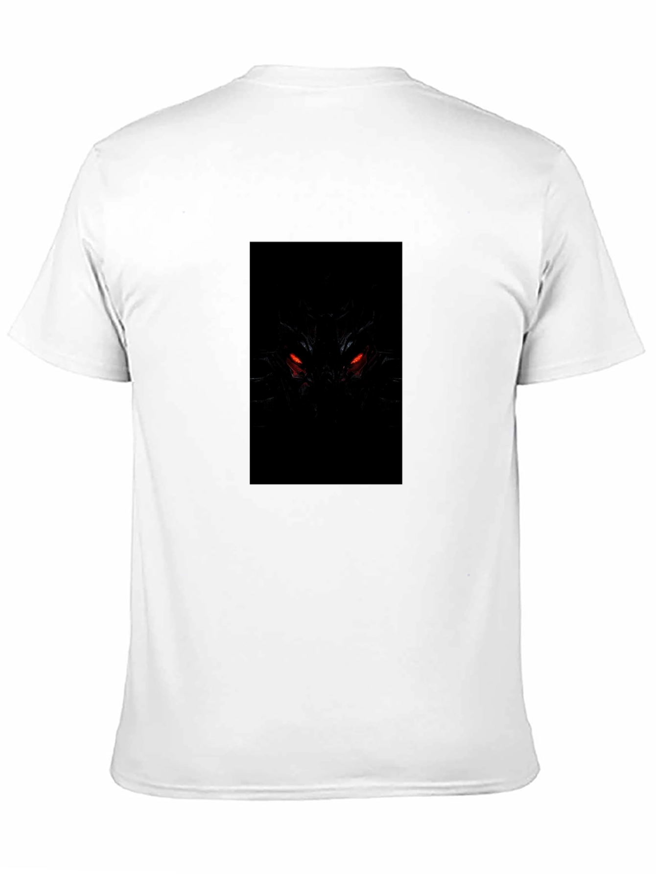 Mens Black Graphic Tee - Fiery Eyes Design