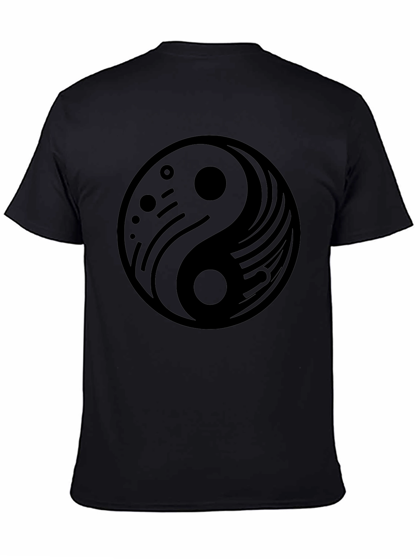 Yin Yang Graphic Black T-Shirt