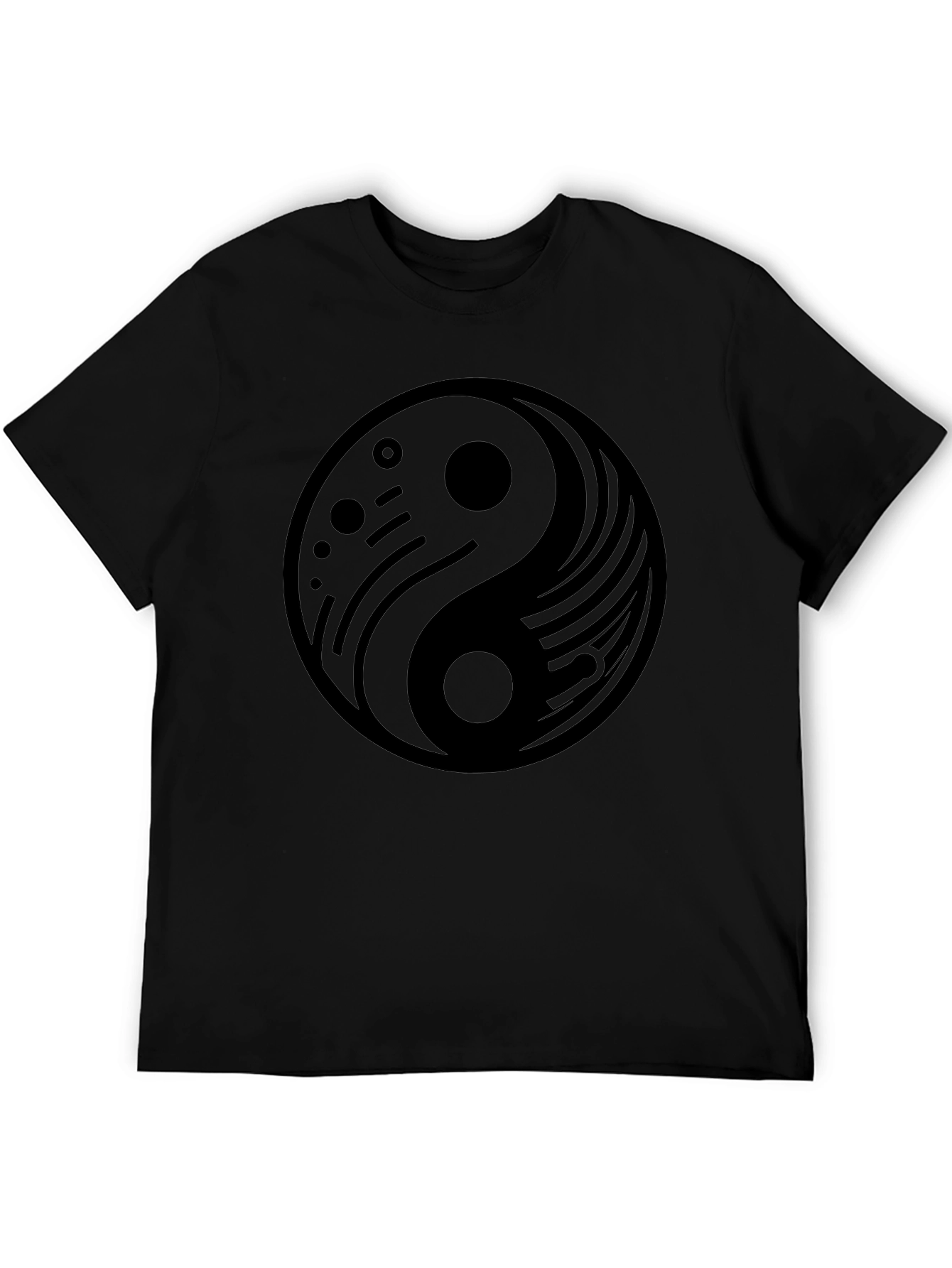 Yin Yang Graphic Black T-Shirt