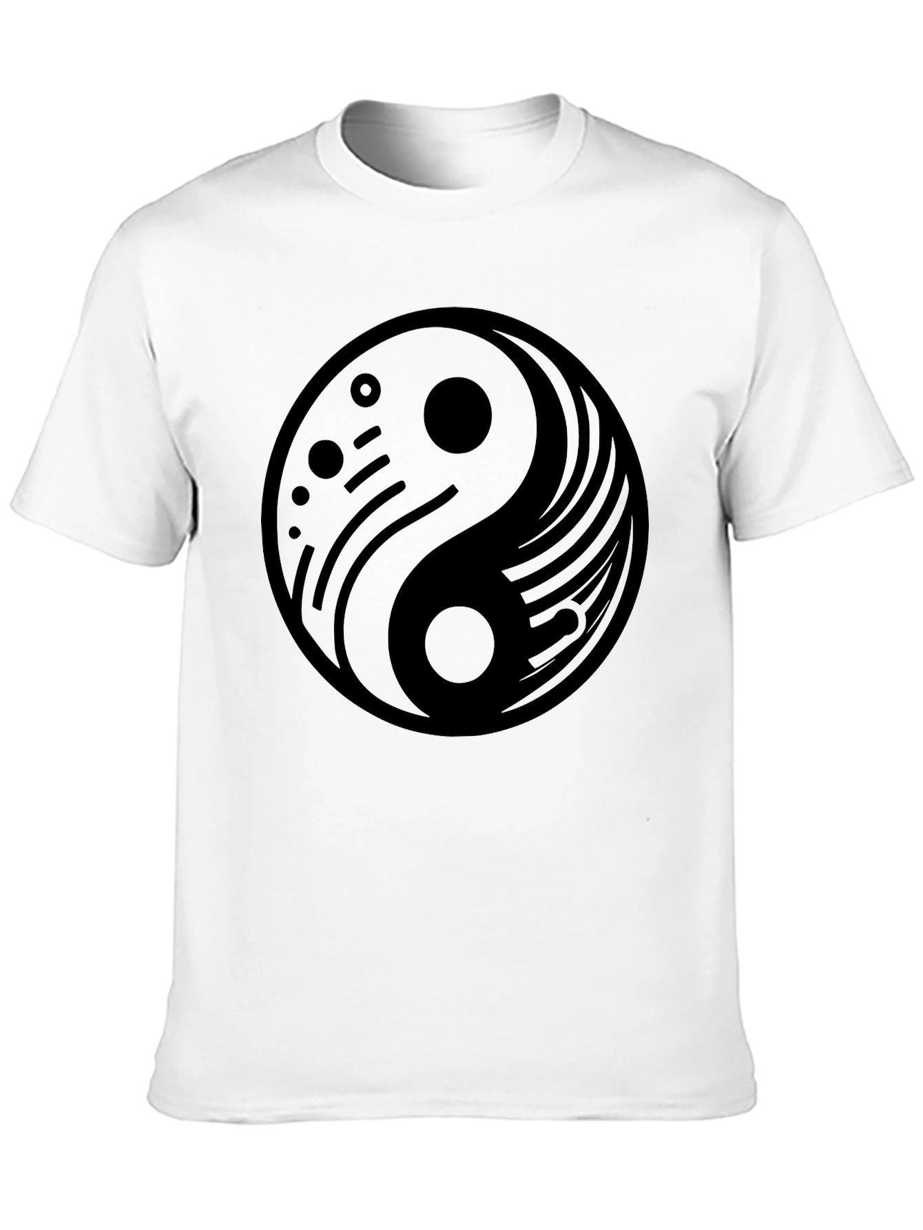 Yin Yang Graphic Black T-Shirt