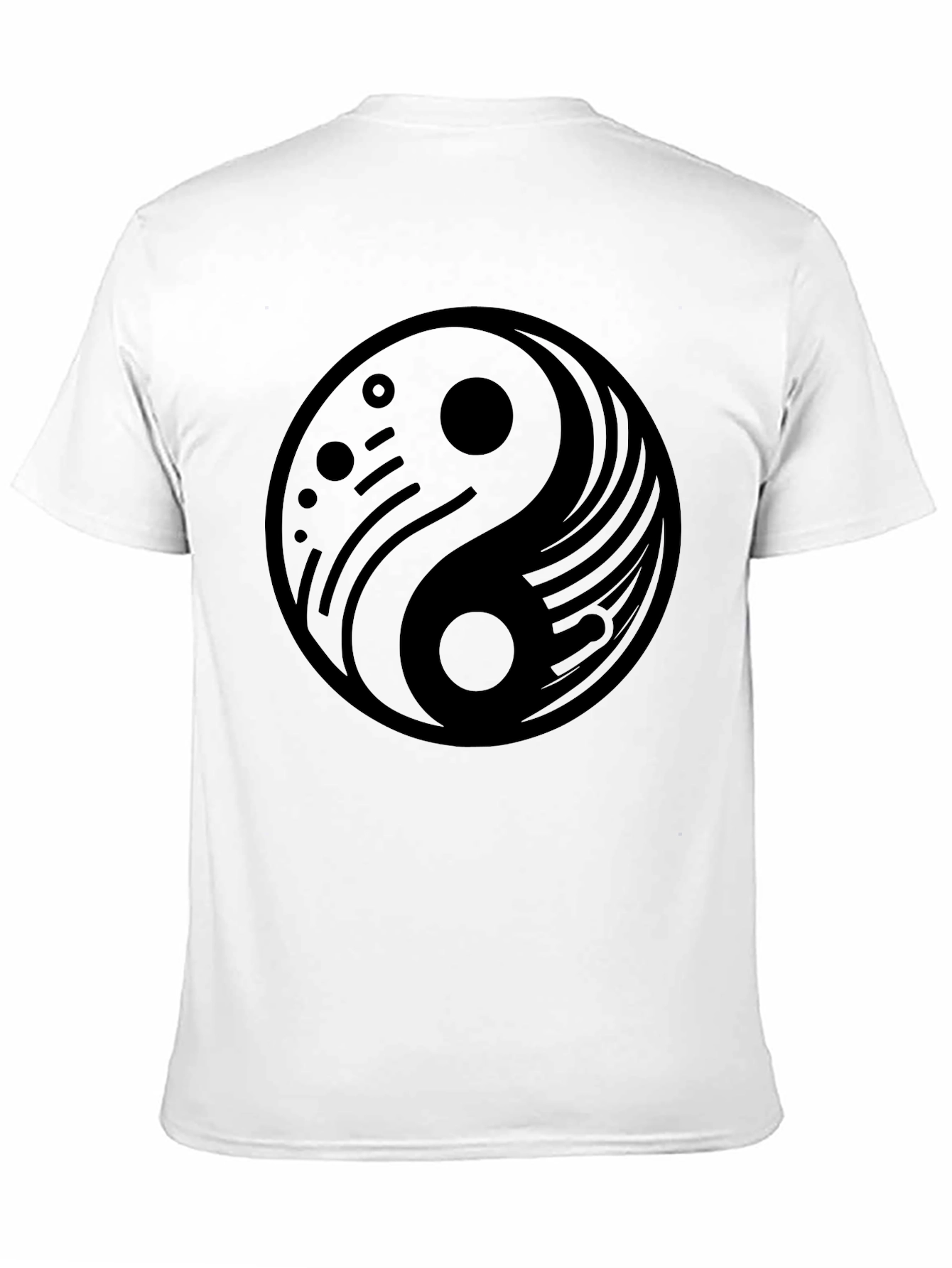 Yin Yang Graphic Black T-Shirt