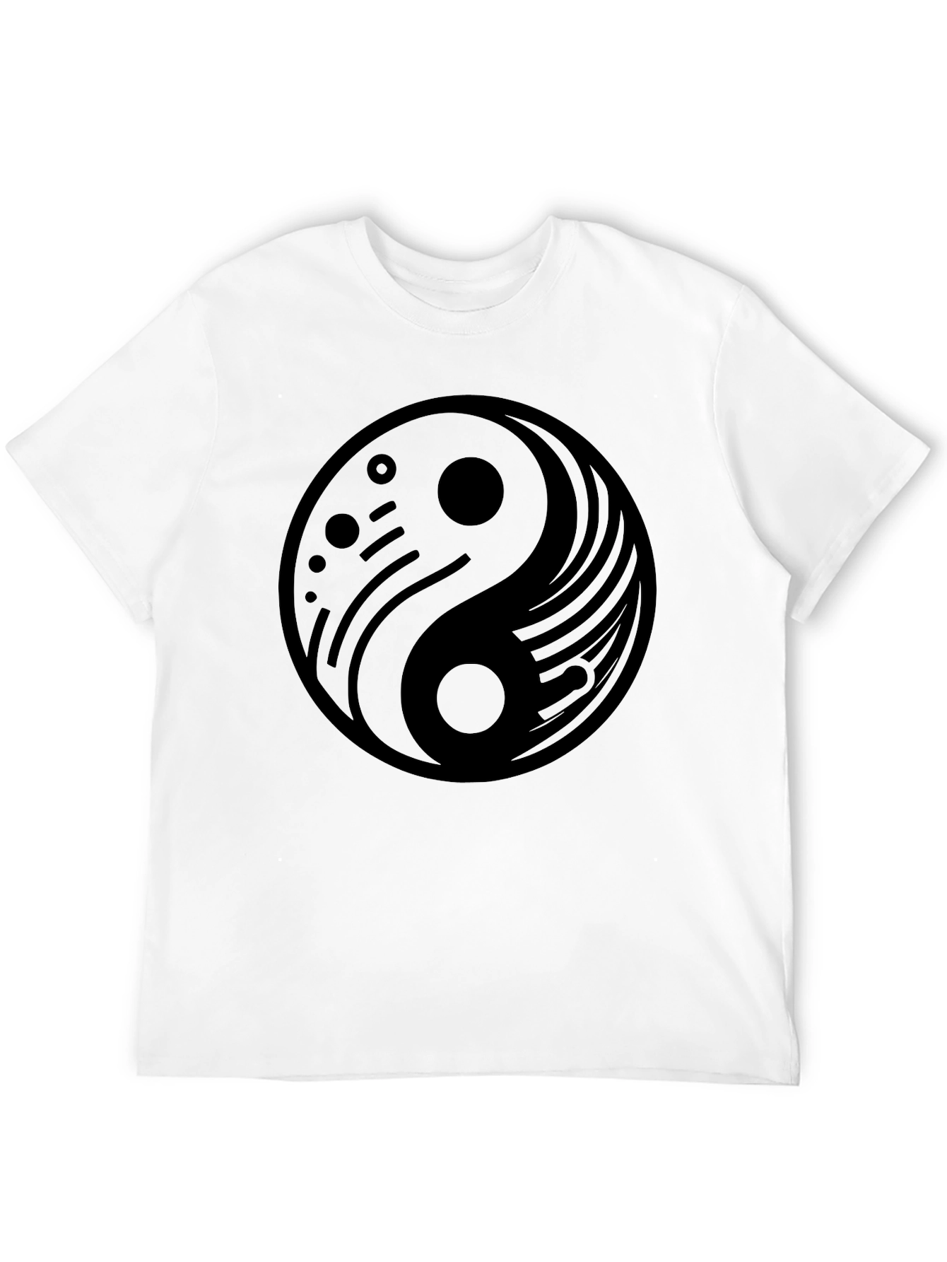 Yin Yang Graphic Black T-Shirt