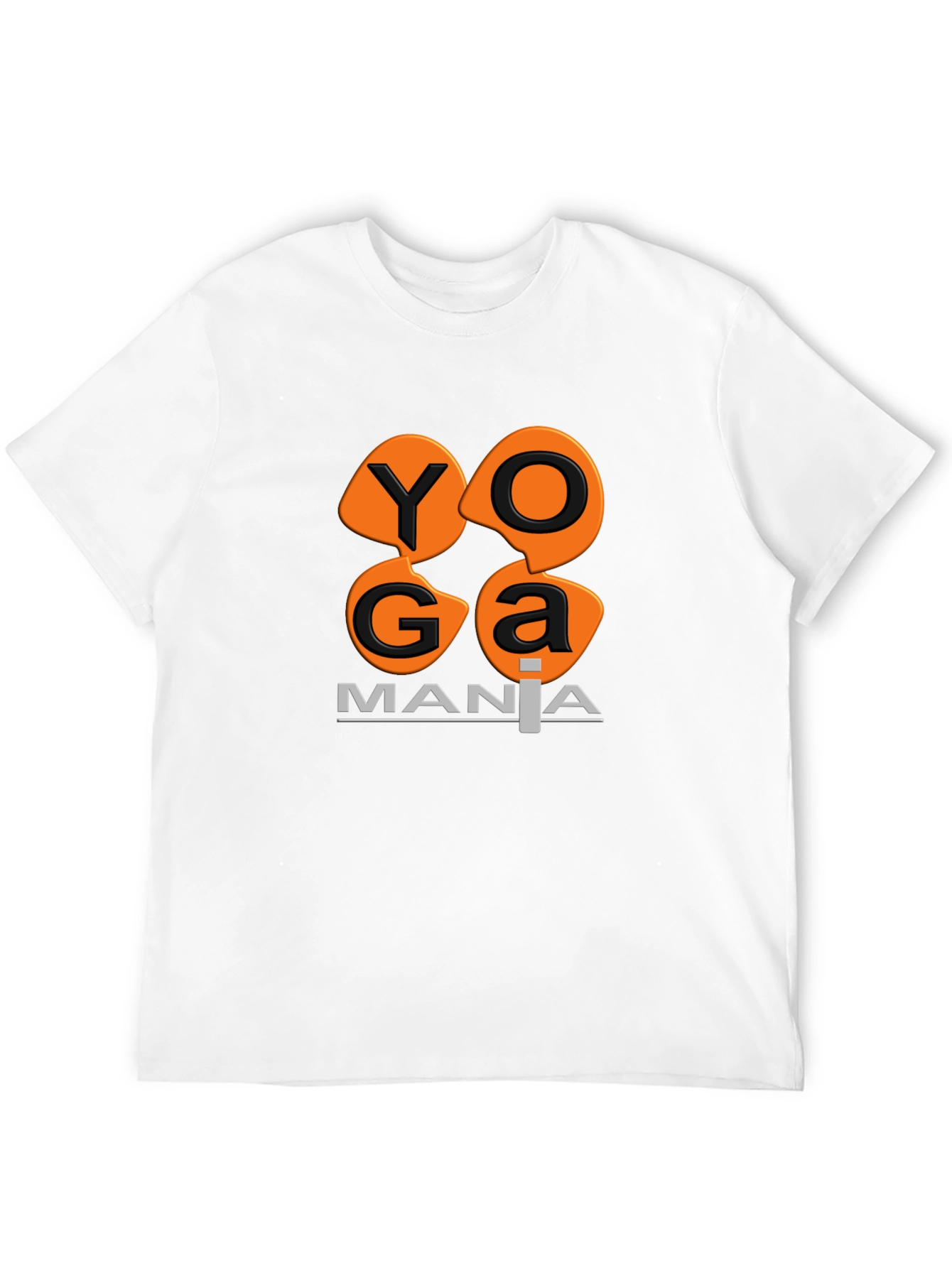 Yoga Mania T-Shirt - Black Cotton Tee