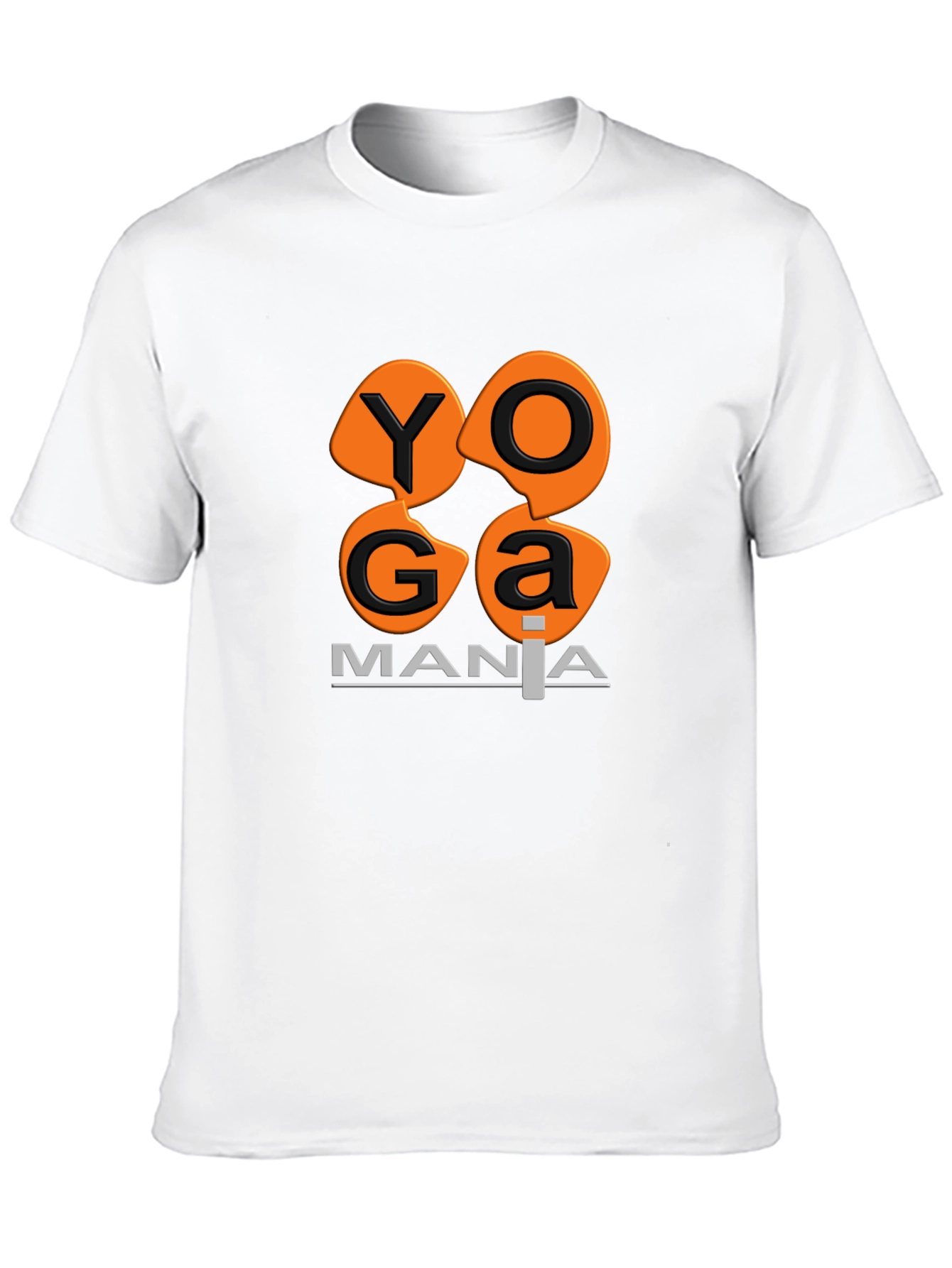 Yoga Mania T-Shirt - Black Cotton Tee