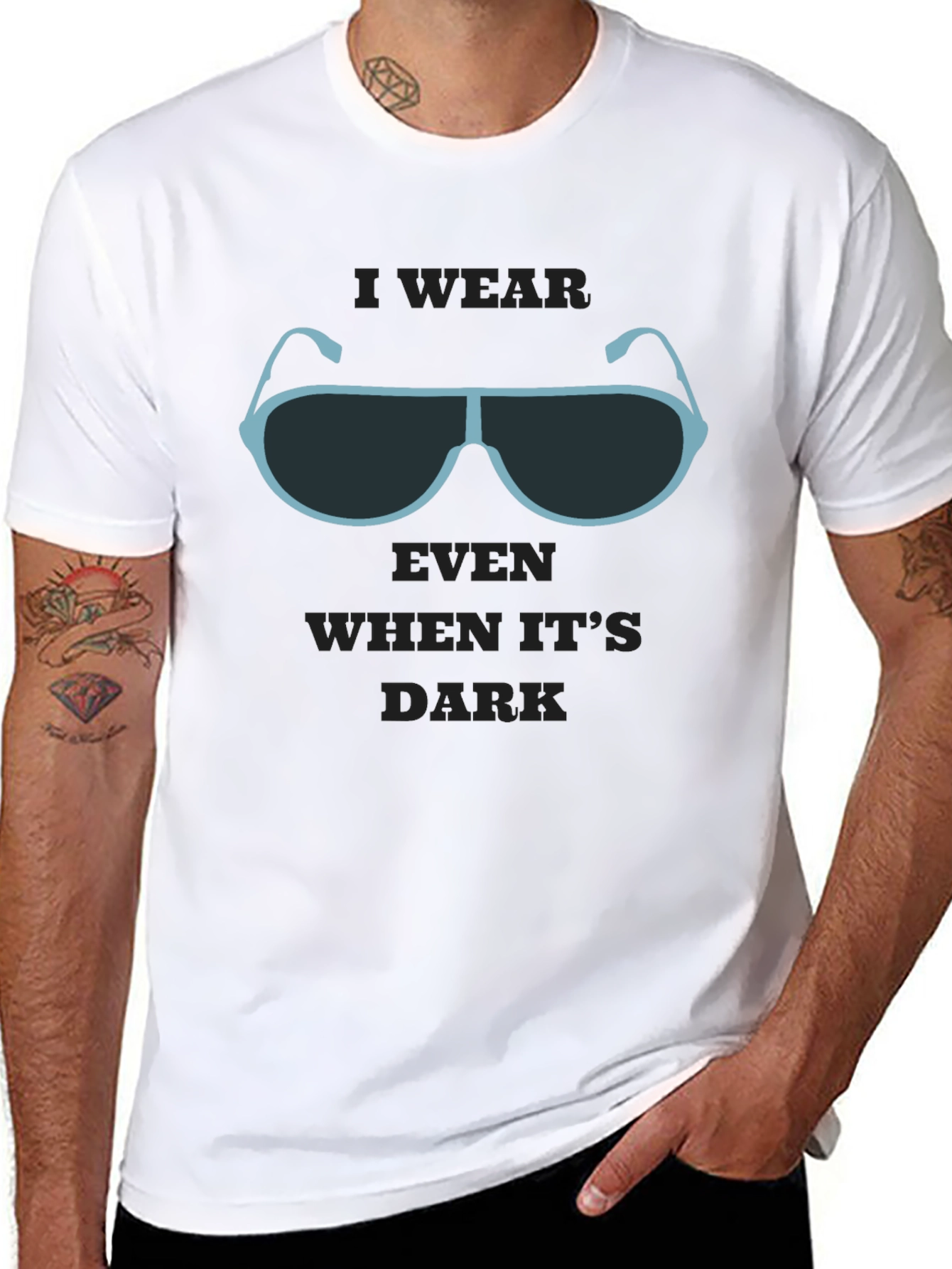 Sunglasses Graphic T-Shirt - Dark Humor Tee
