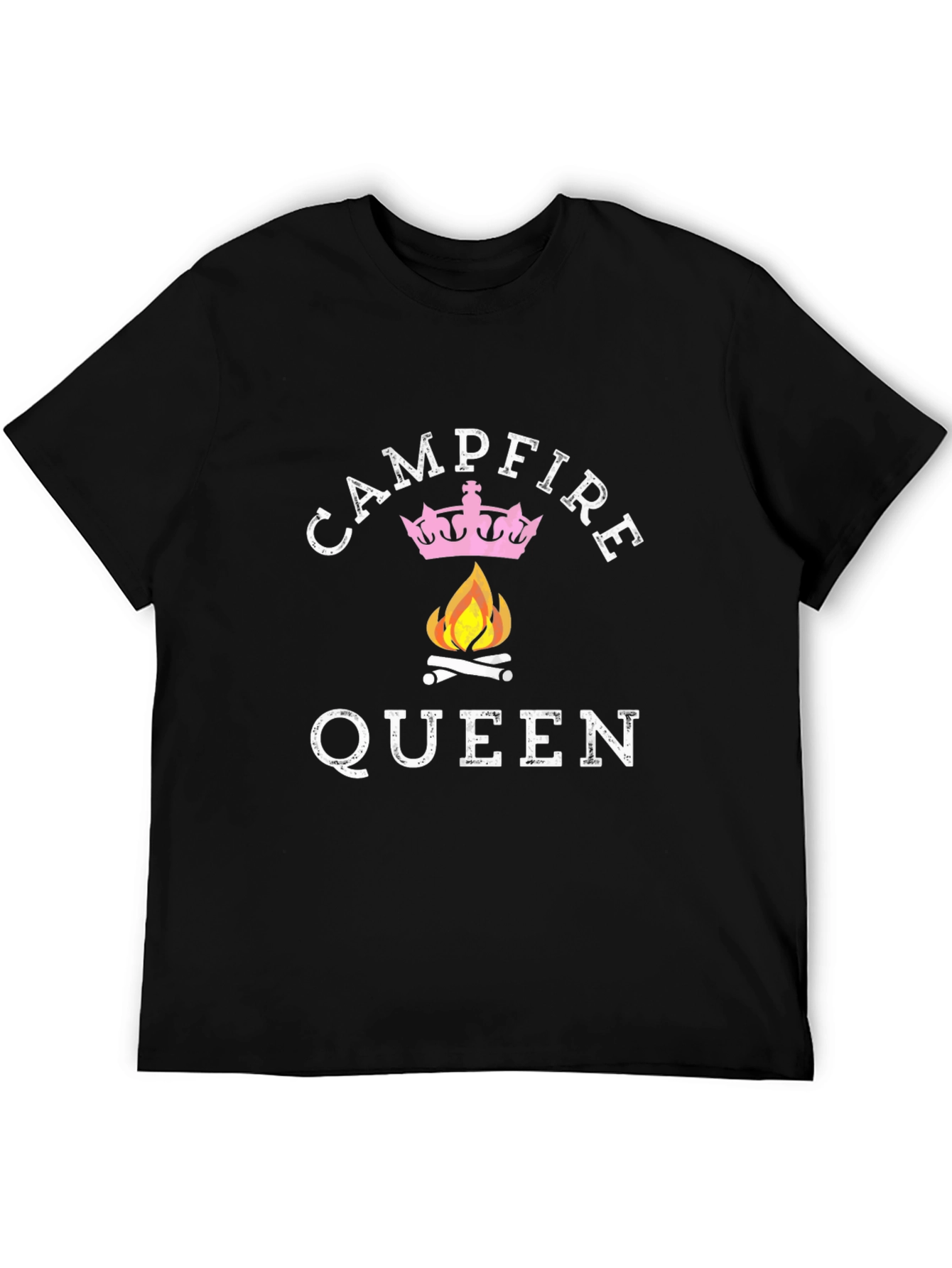 Campfire Queen Graphic T-Shirt - Black