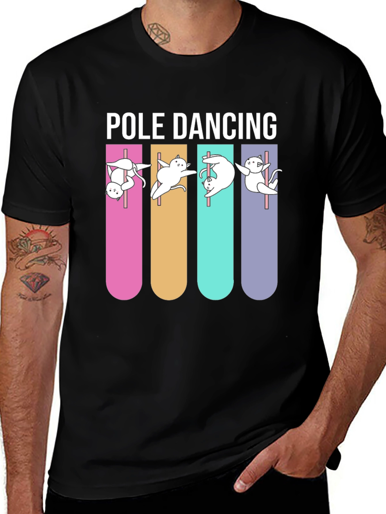 Pole Dancing Cats T-Shirt